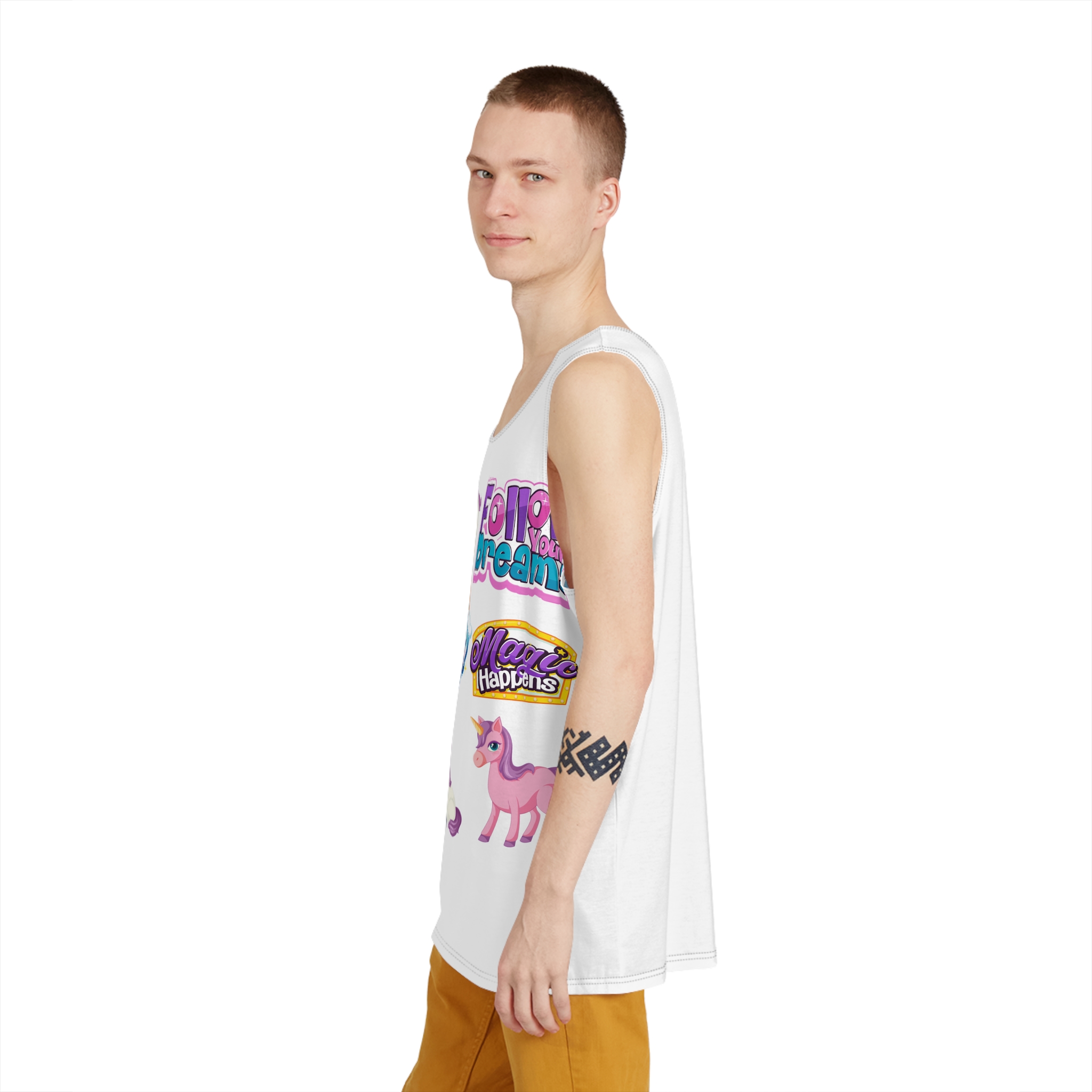 Unicorn V744 Mens Tank Aop