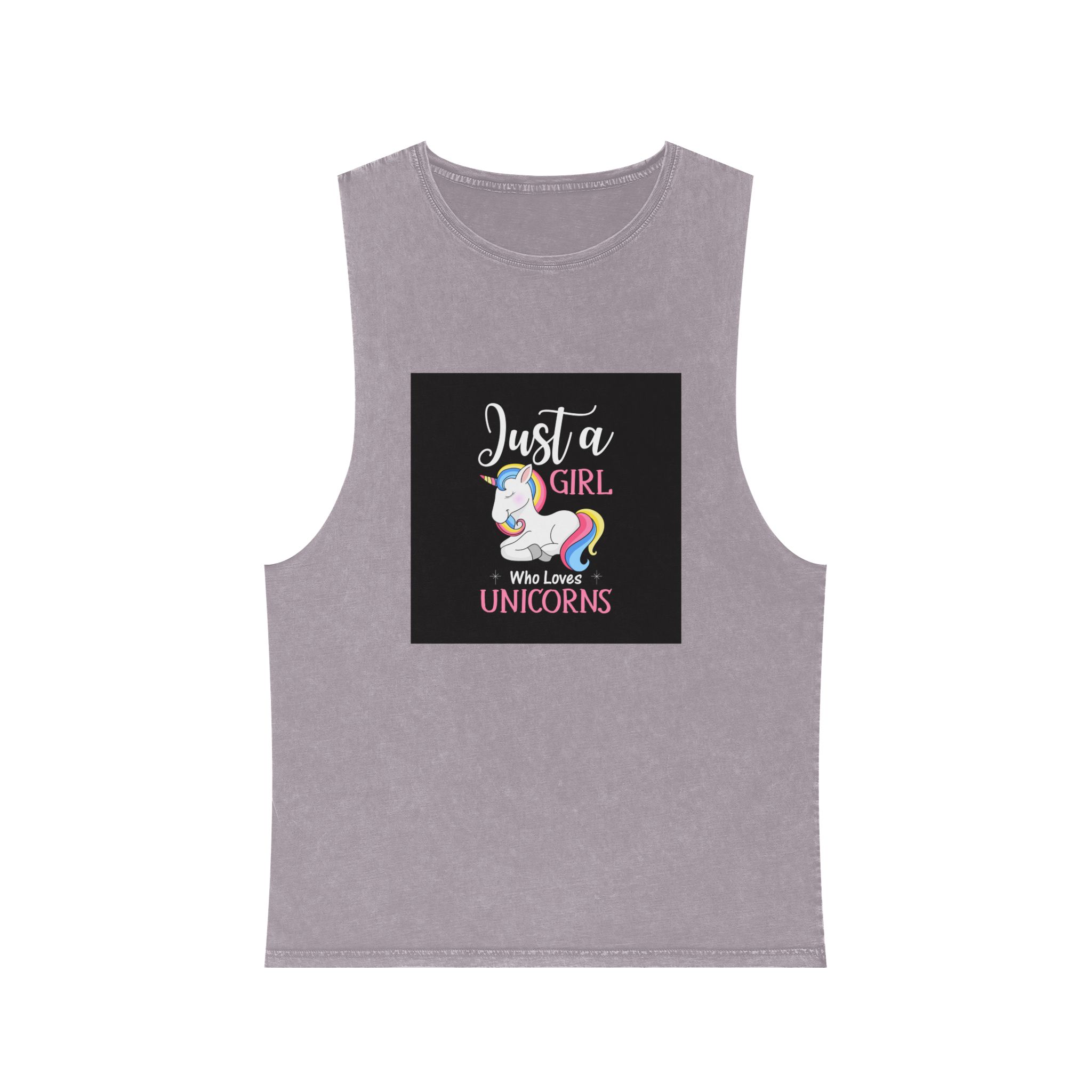 Unicorn 10 Unisex Stonewash Tank Top - Image 17