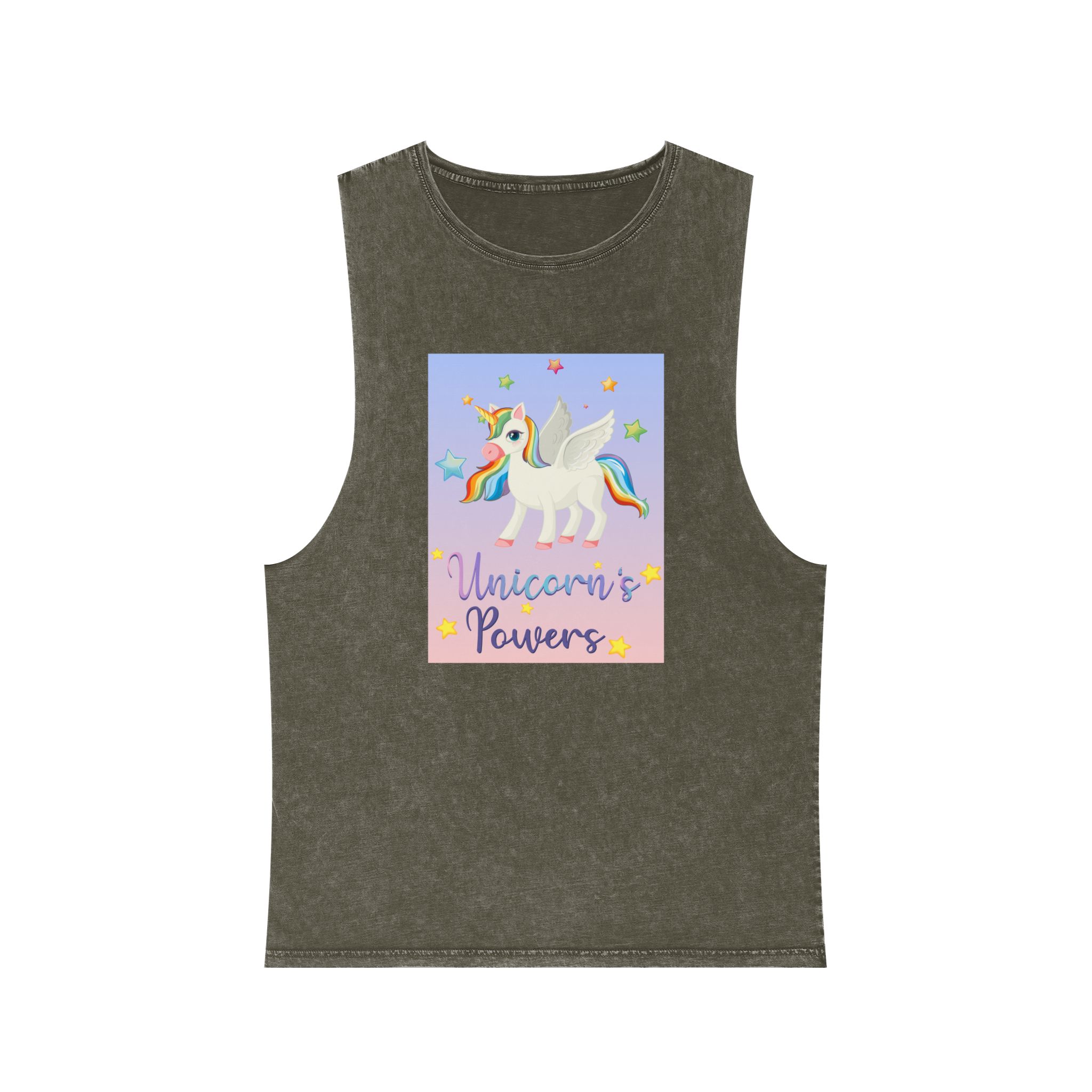 Unicorn V444 Unisex Stonewash Tank Top - Image 5