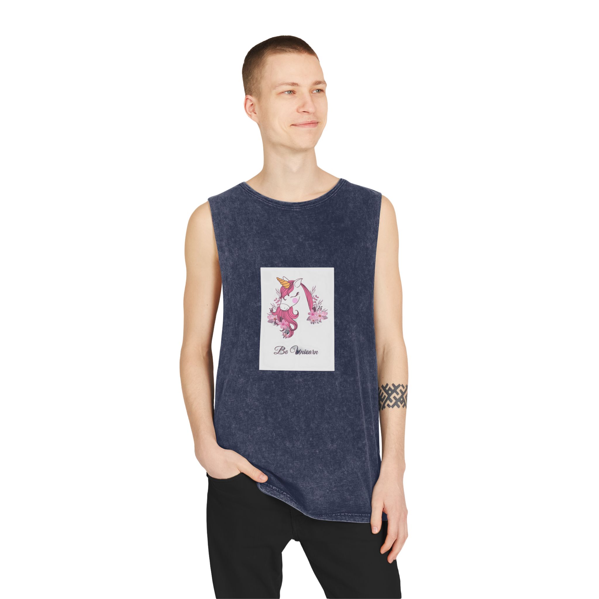 Unicorn V509 Unisex Stonewash Tank Top - Image 15
