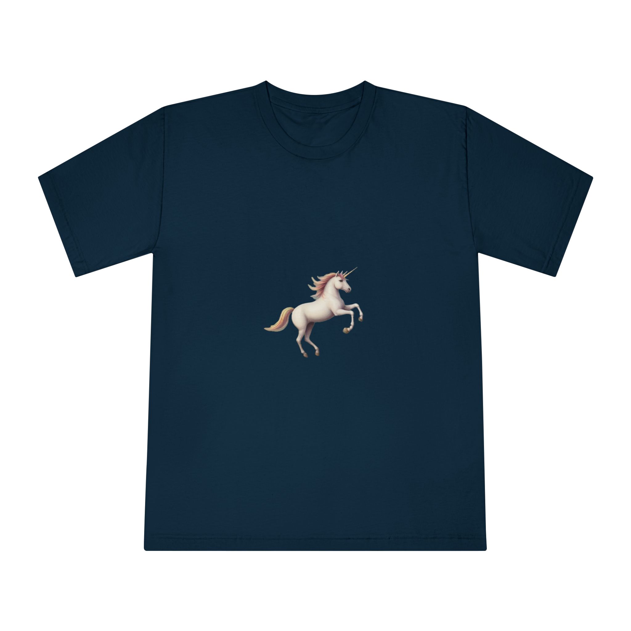 Beautiful Unicorn Running Magical Meadow Unicorn Background Images Whimsical Unicorn (42) Unisex Classic Crewneck T Shirt - Image 17