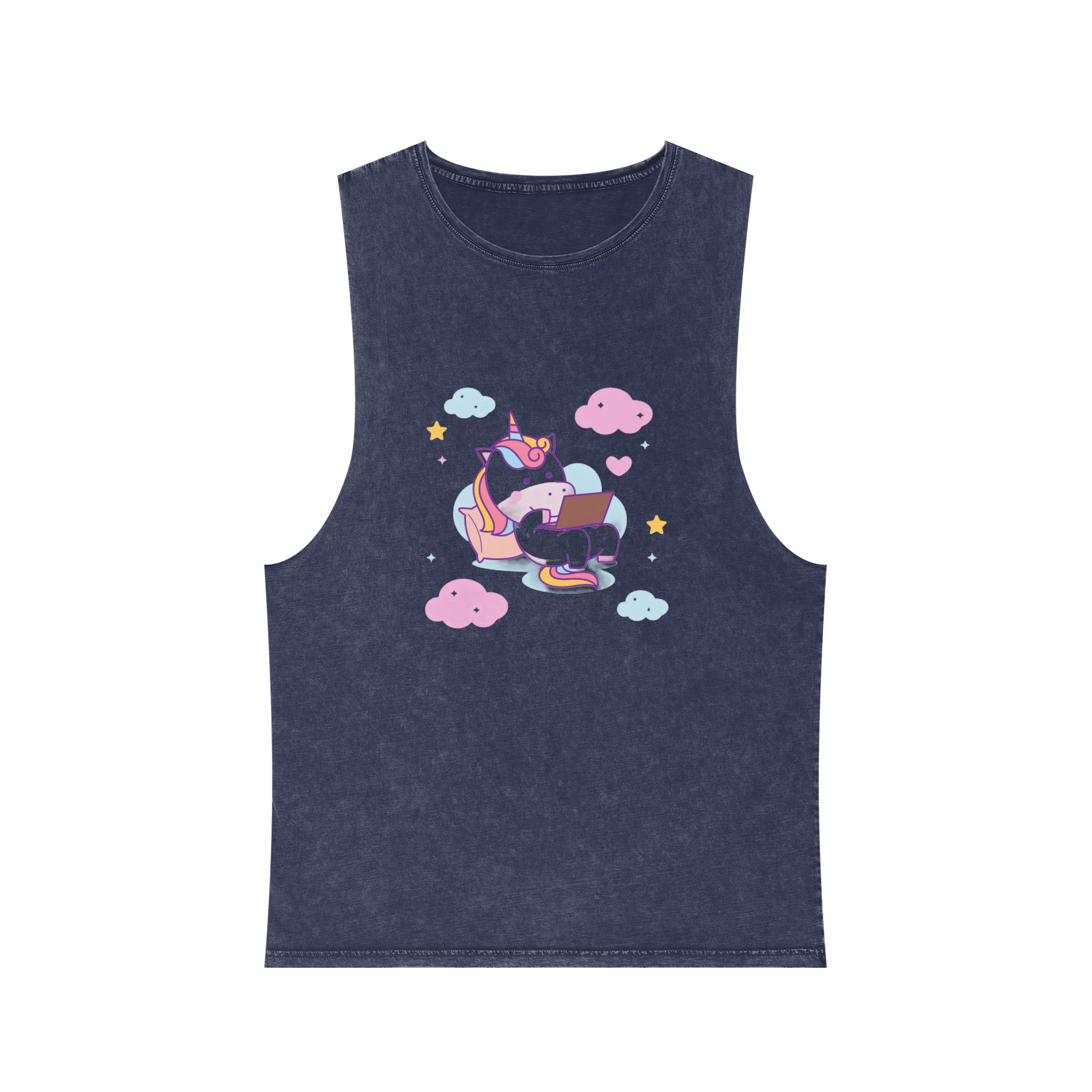 Unicorn V373 Unisex Stonewash Tank Top - Image 13