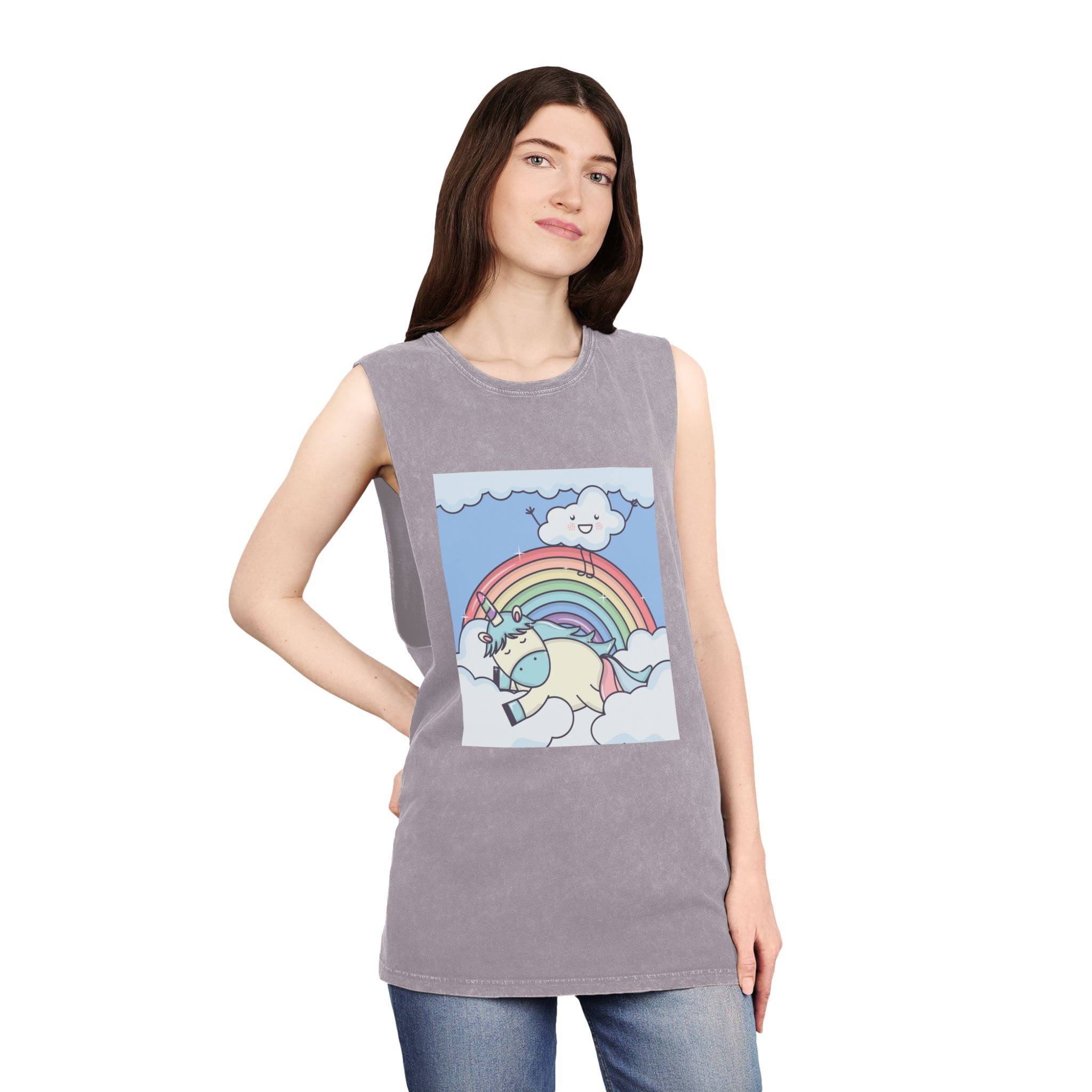 Unicorn V353 Unisex Stonewash Tank Top - Image 20