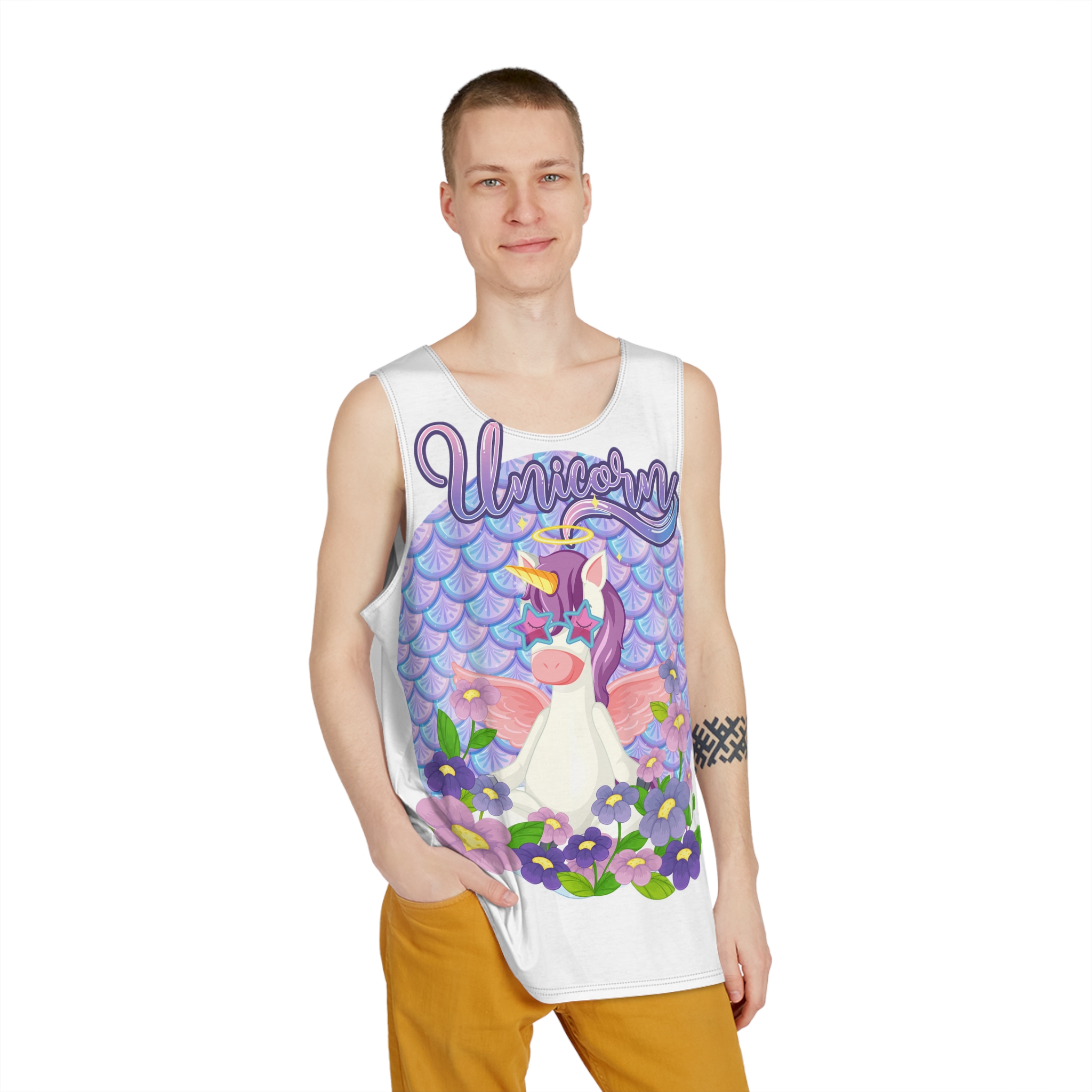 Unicorn V580 Mens Tank Aop - Image 3