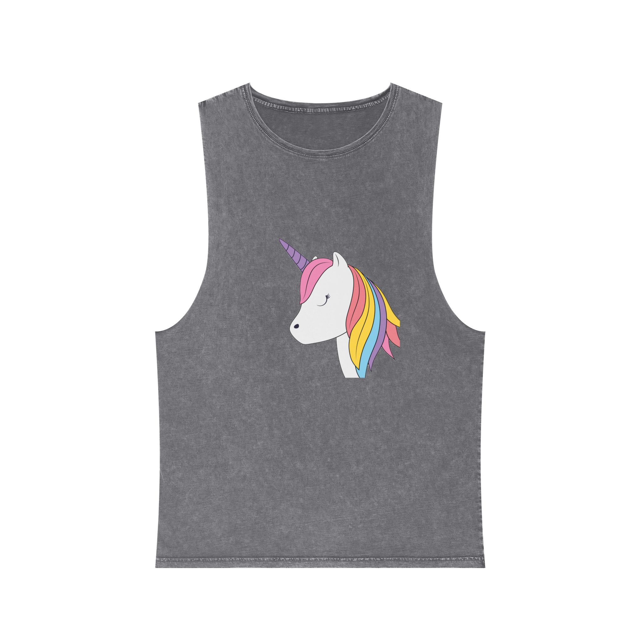 Beautiful Unicorn Copia Unisex Stonewash Tank Top - Image 9