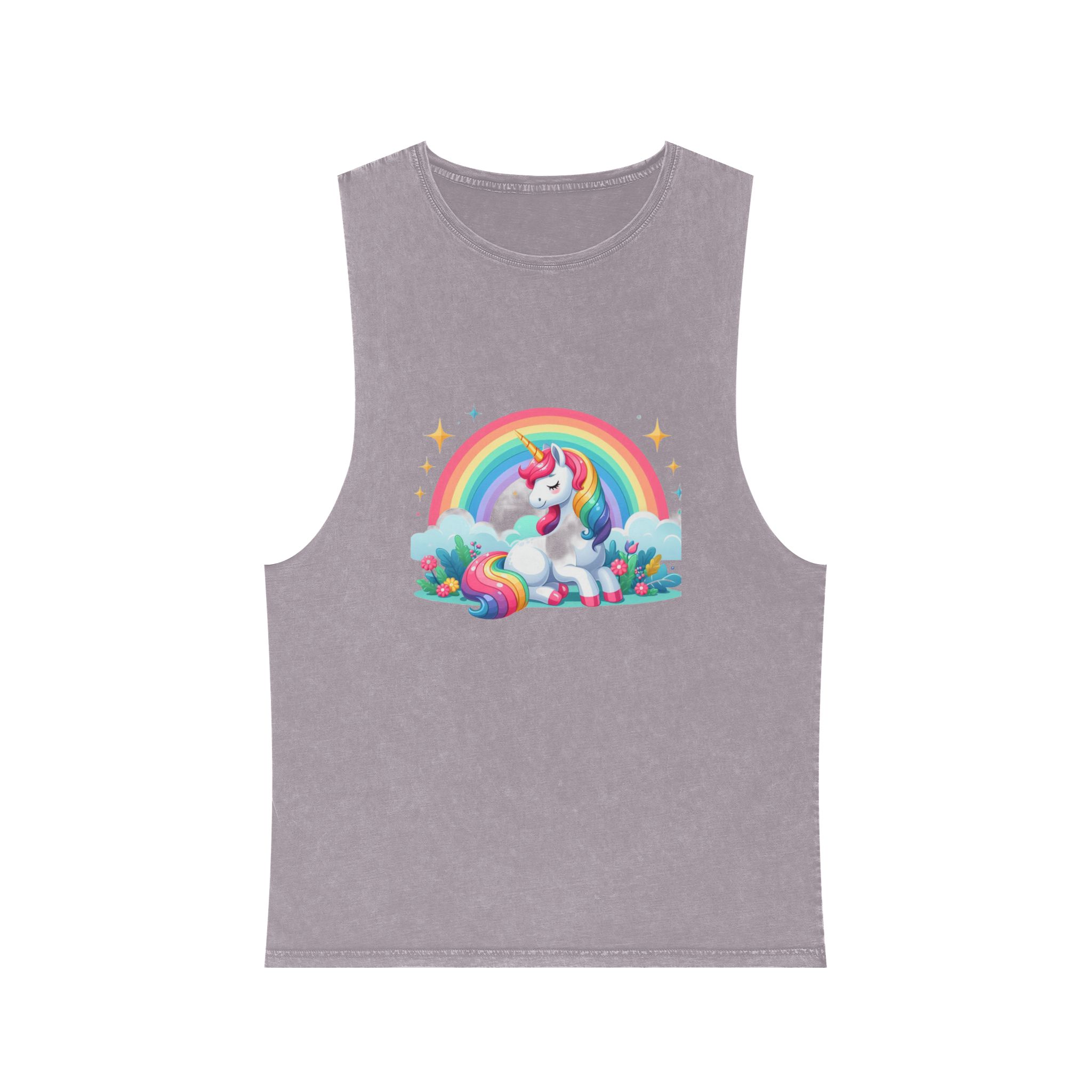 Unicorn Copia 2 Unisex Stonewash Tank Top - Image 17