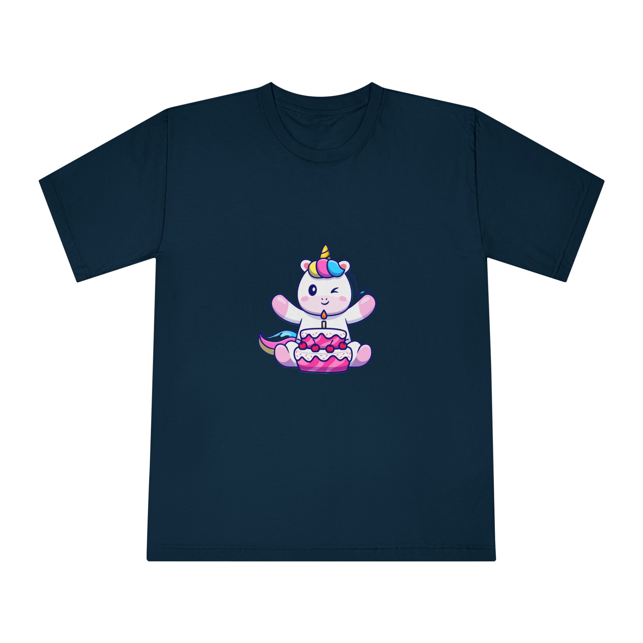 Cute Unicorn Birthday Unisex Classic Crewneck T Shirt - Image 17