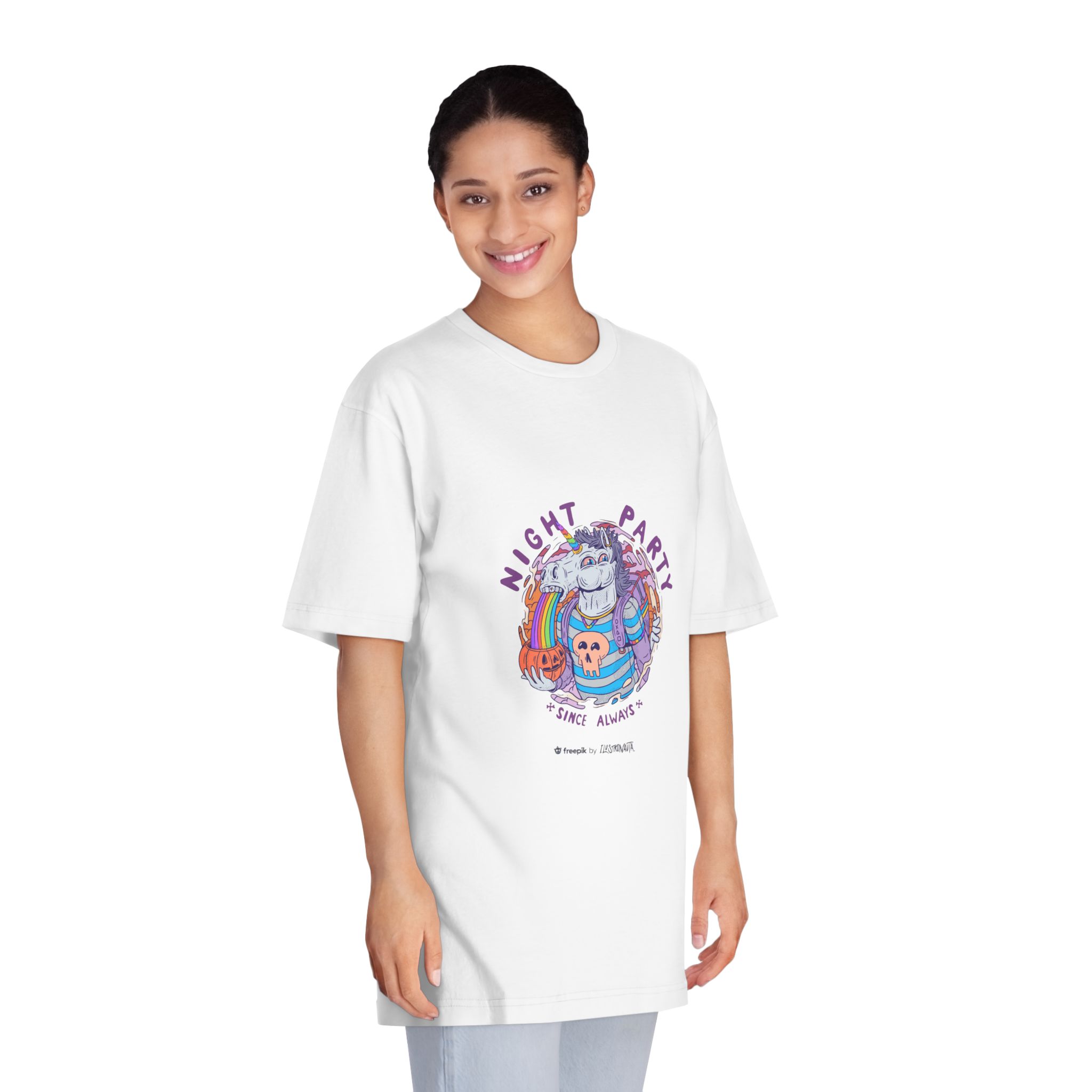 Unicorn V691 Unisex Classic Crewneck T Shirt - Image 3