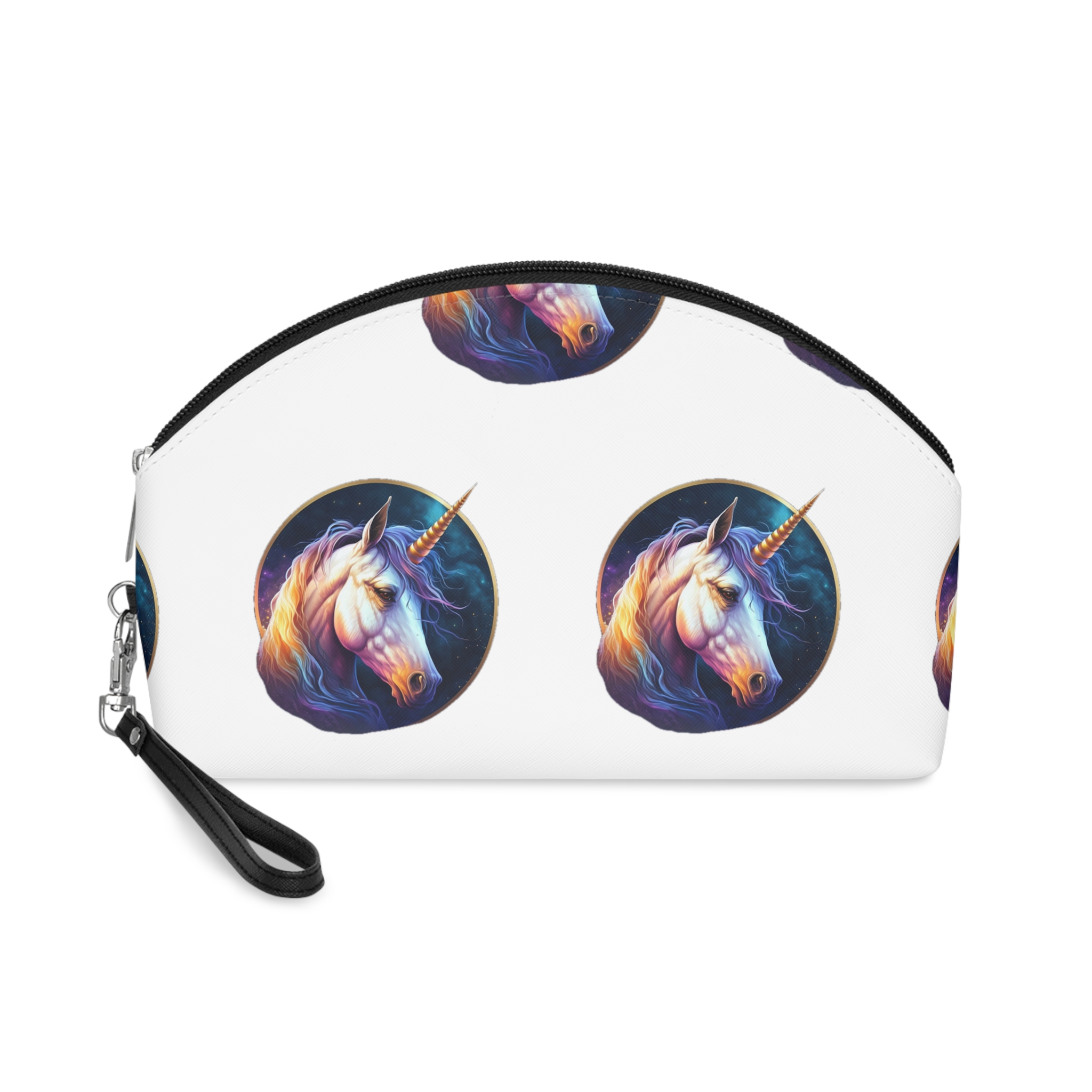 Adorable Colorful Unicorn (1) Makeup Bag