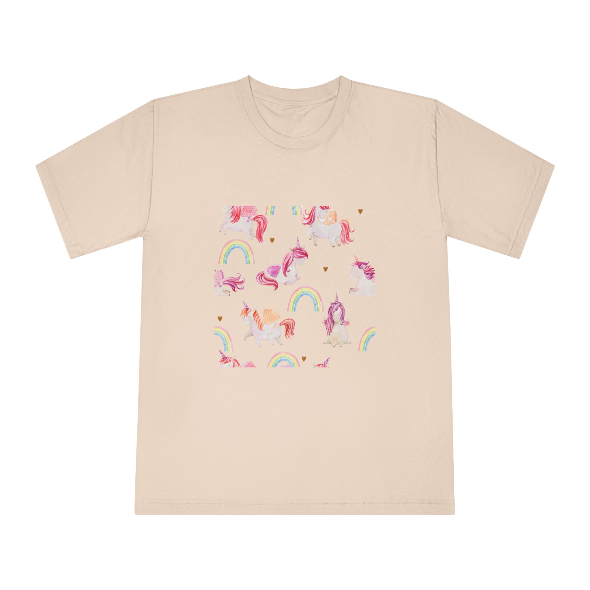 Watercolor Unicorns Seamless Pattern Magical Fantasy Character Fotor Bg Remover 20231203171217 Unisex Classic Crewneck T Shirt - Image 9