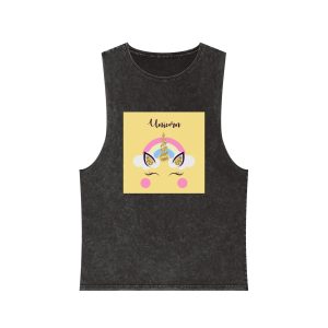 Unicorn Gold Unisex Stonewash Tank Top
