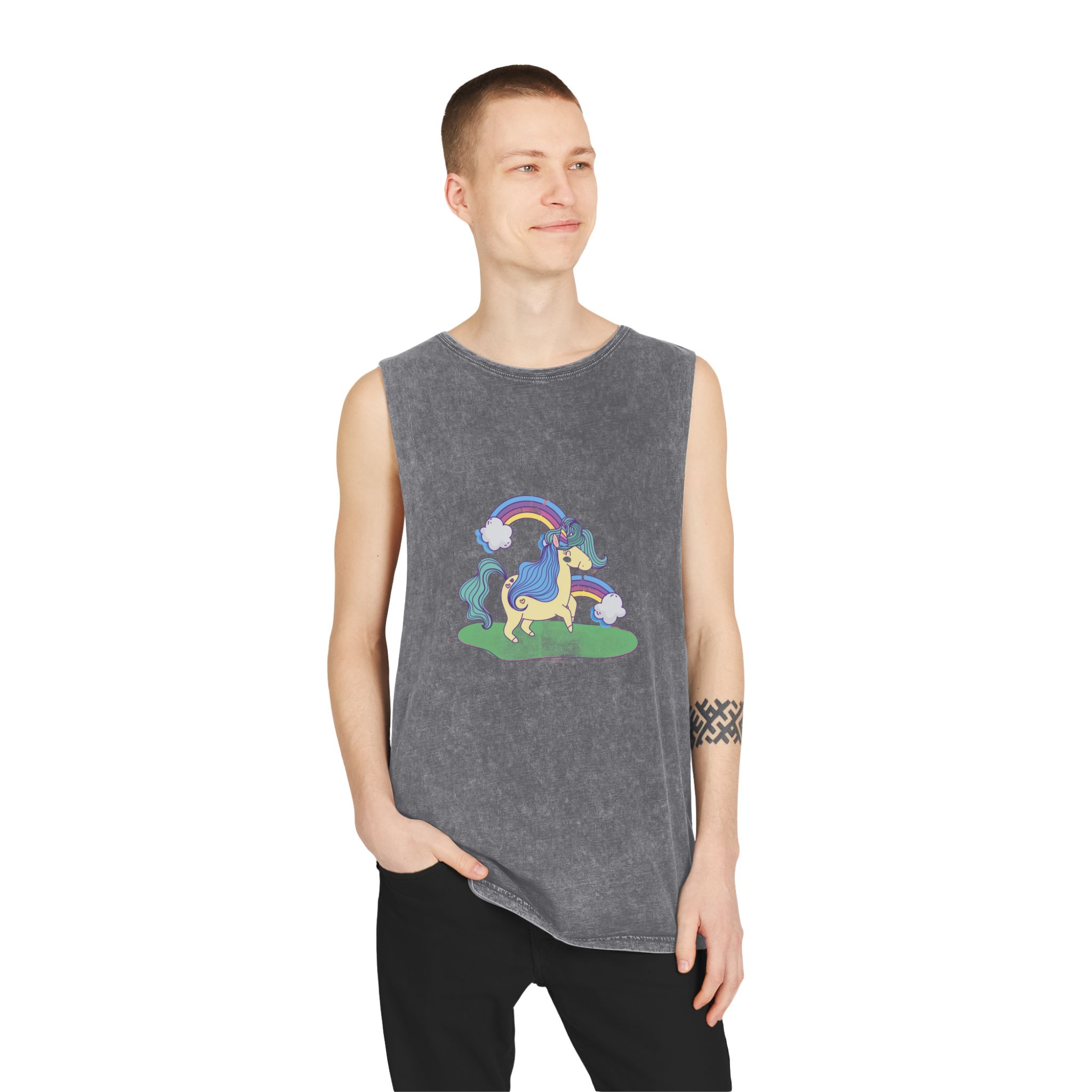 Unicorn V382 Unisex Stonewash Tank Top - Image 11
