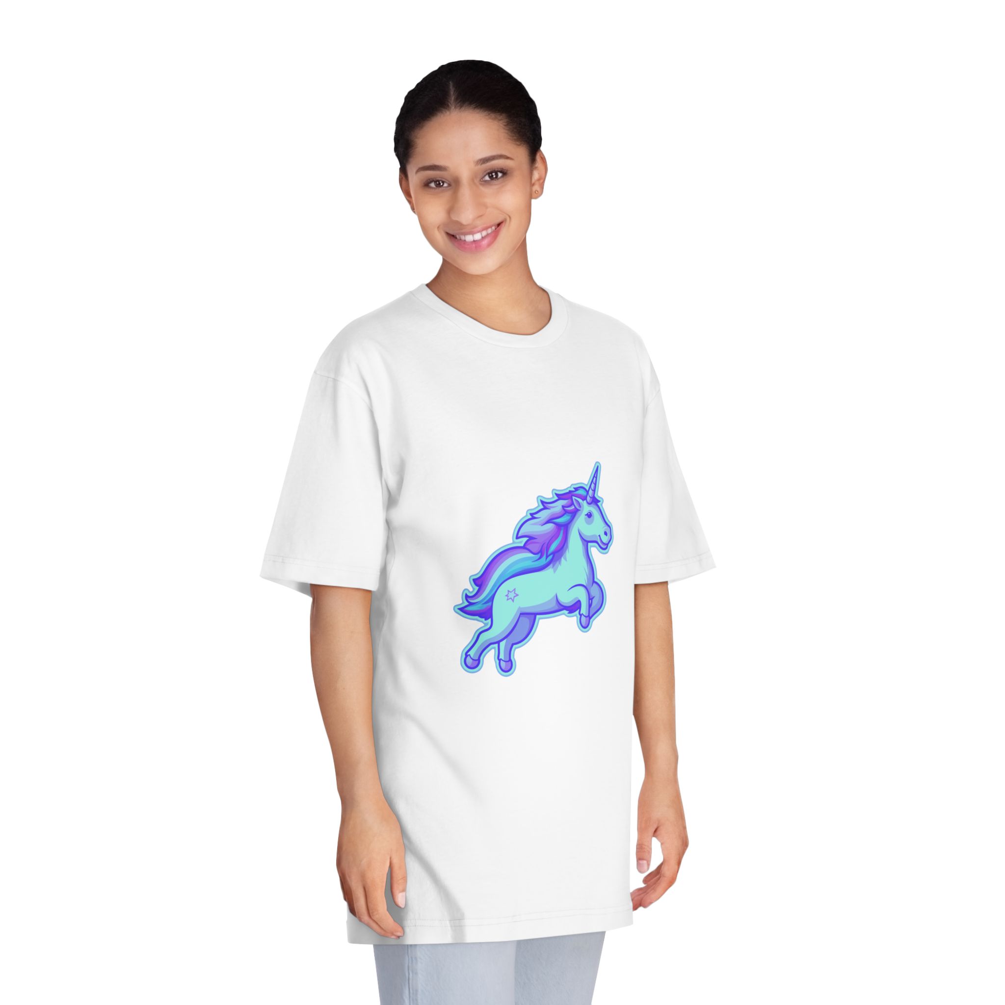 Unicorns 295 Unisex Classic Crewneck T Shirt - Image 3