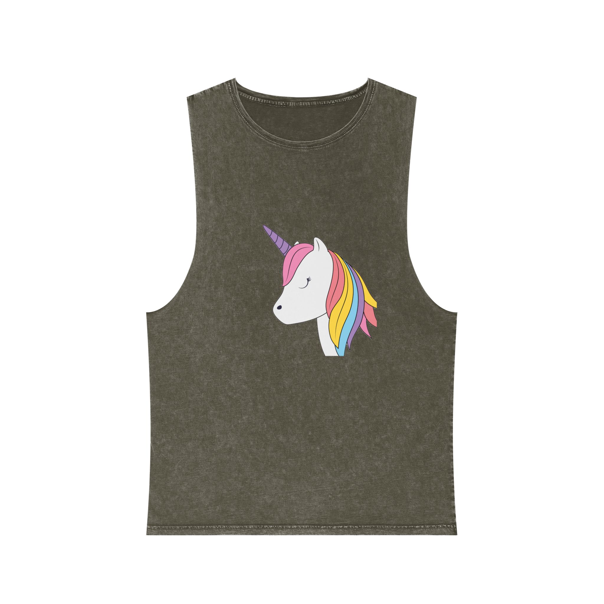 Beautiful Unicorn Copia Unisex Stonewash Tank Top - Image 5