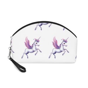 Beautiful Unicorn Running Magical Meadow Unicorn Background Images Whimsical Unicorn (41) Makeup Bag