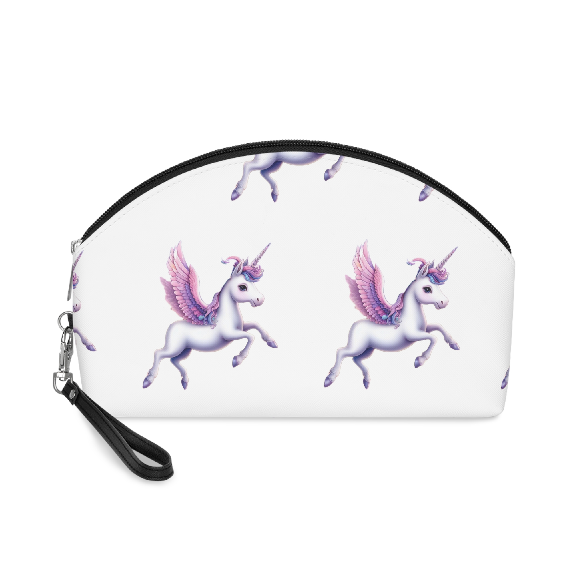Beautiful Unicorn Running Magical Meadow Unicorn Background Images Whimsical Unicorn (41) Makeup Bag