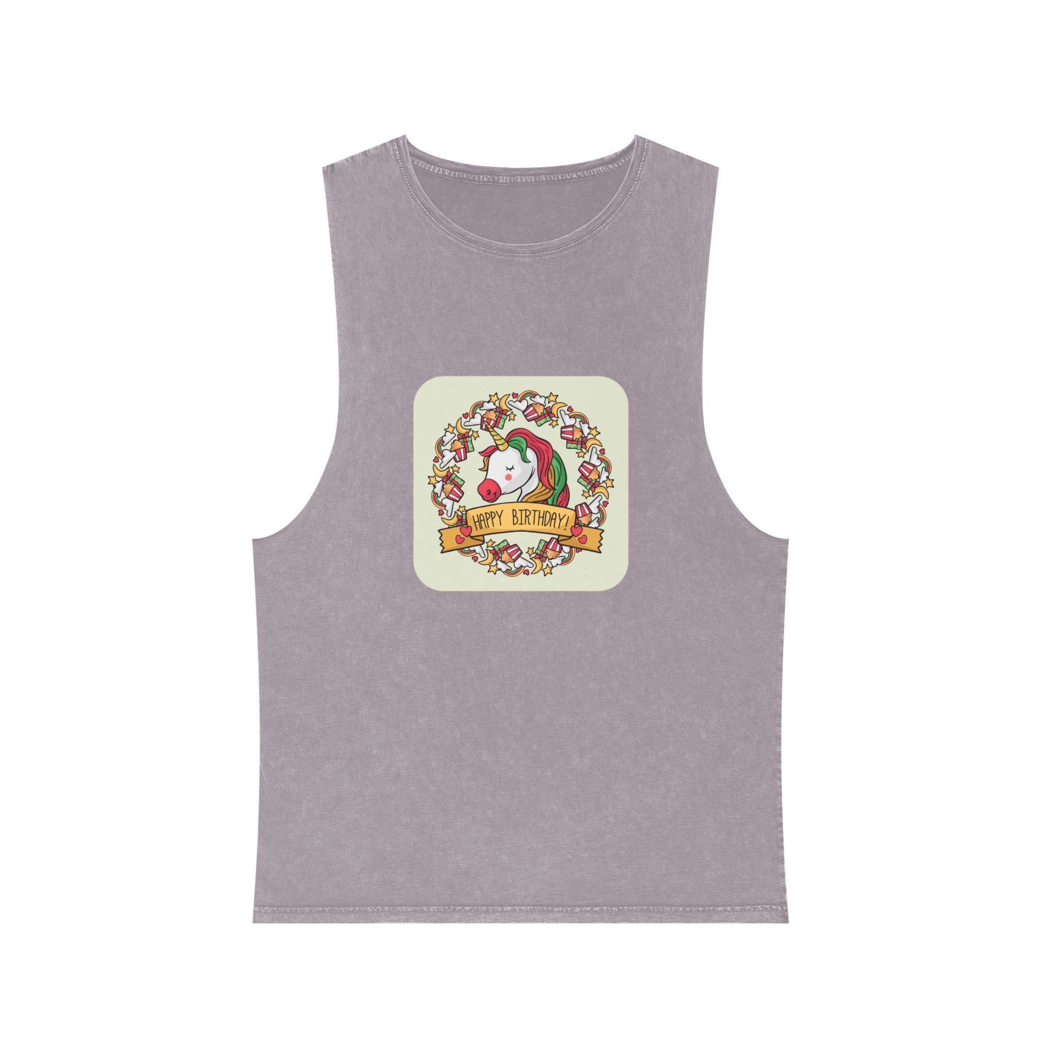 Unicorn V101 Unisex Stonewash Tank Top - Image 17