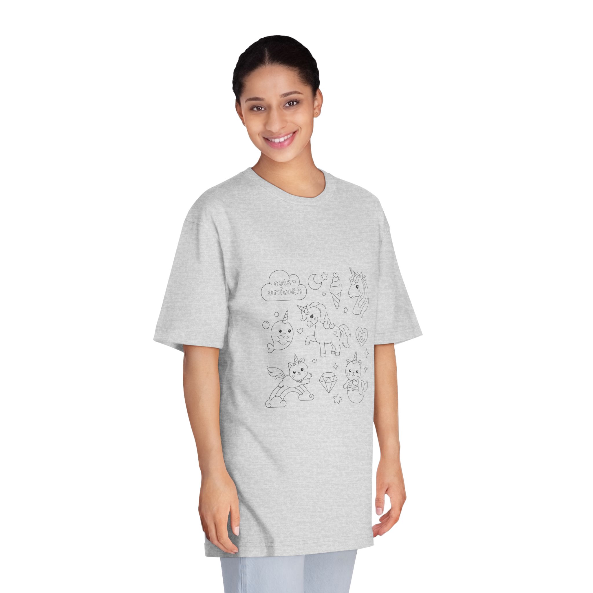 Unicorn V694 Unisex Classic Crewneck T Shirt - Image 15