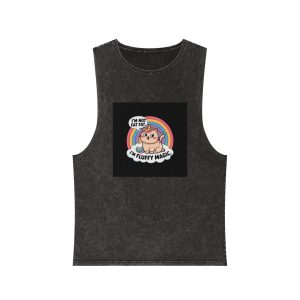 I'm Not Fat Unisex Stonewash Tank Top