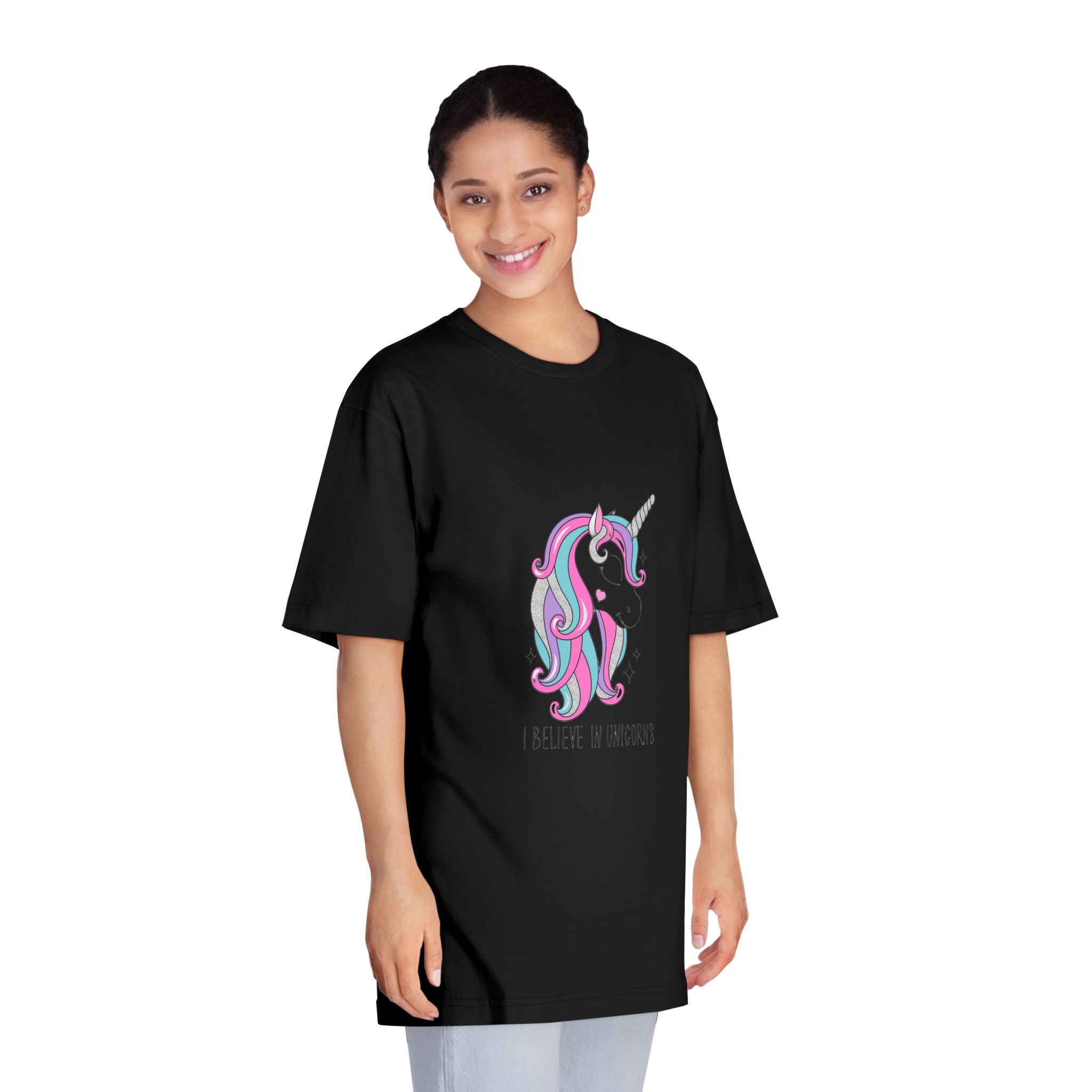 I Belive In Unicorns Copia Unisex Classic Crewneck T Shirt - Image 7