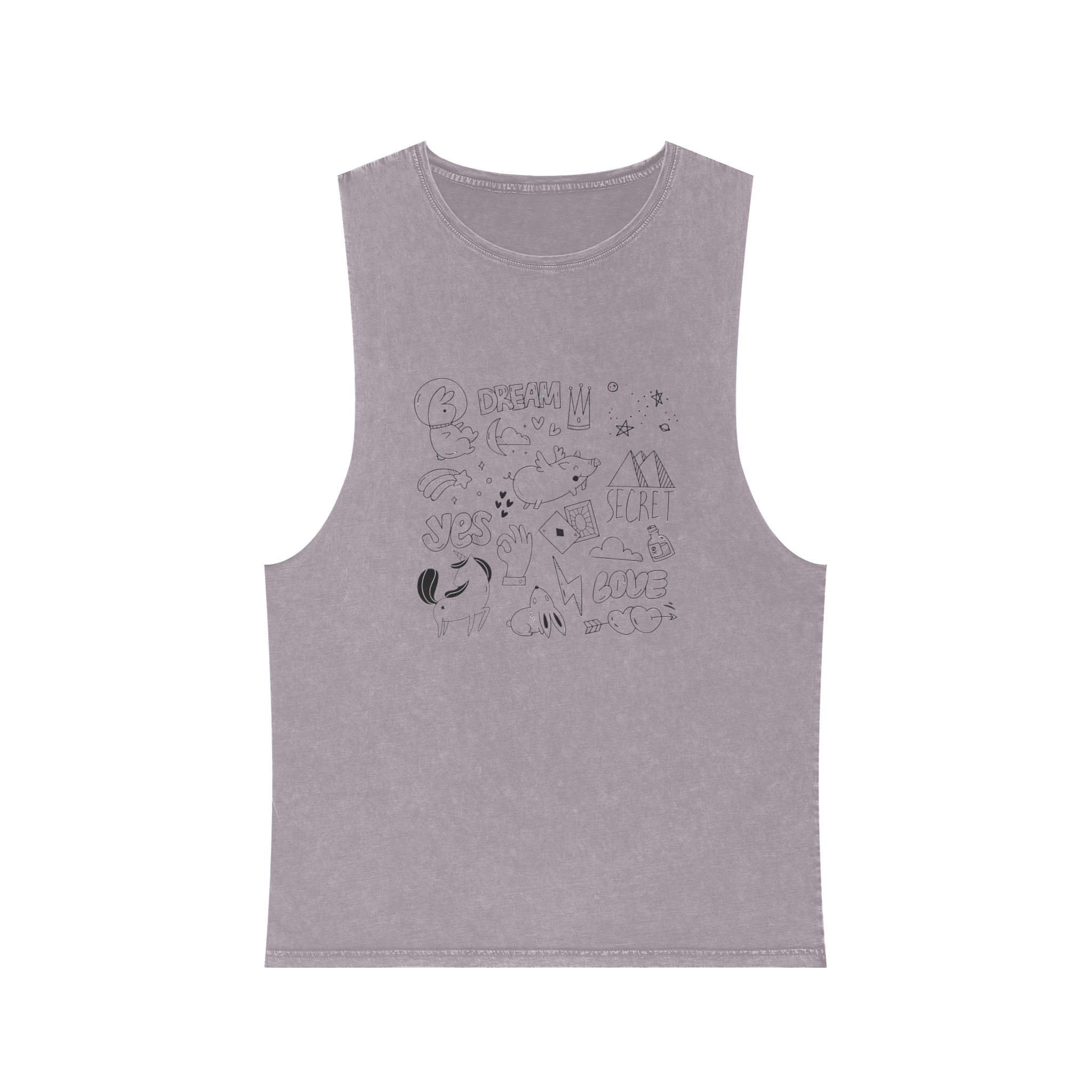 Unicorn V146 Unisex Stonewash Tank Top - Image 17
