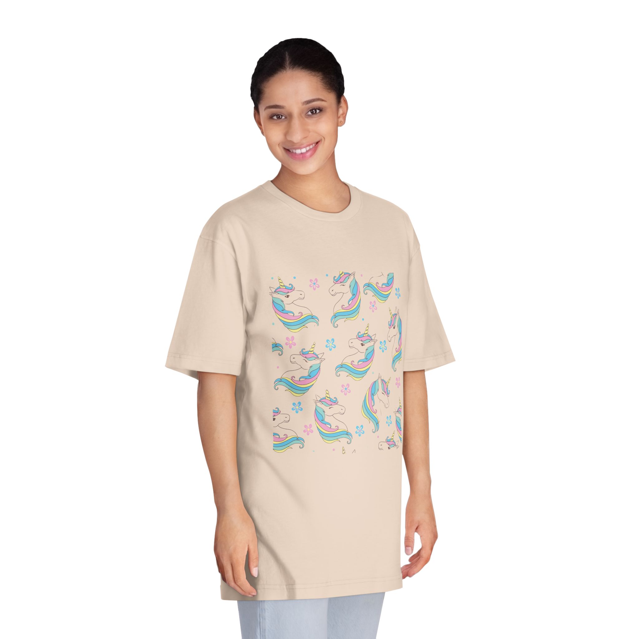 Unicorn Pattern Copia Unisex Classic Crewneck T Shirt - Image 11