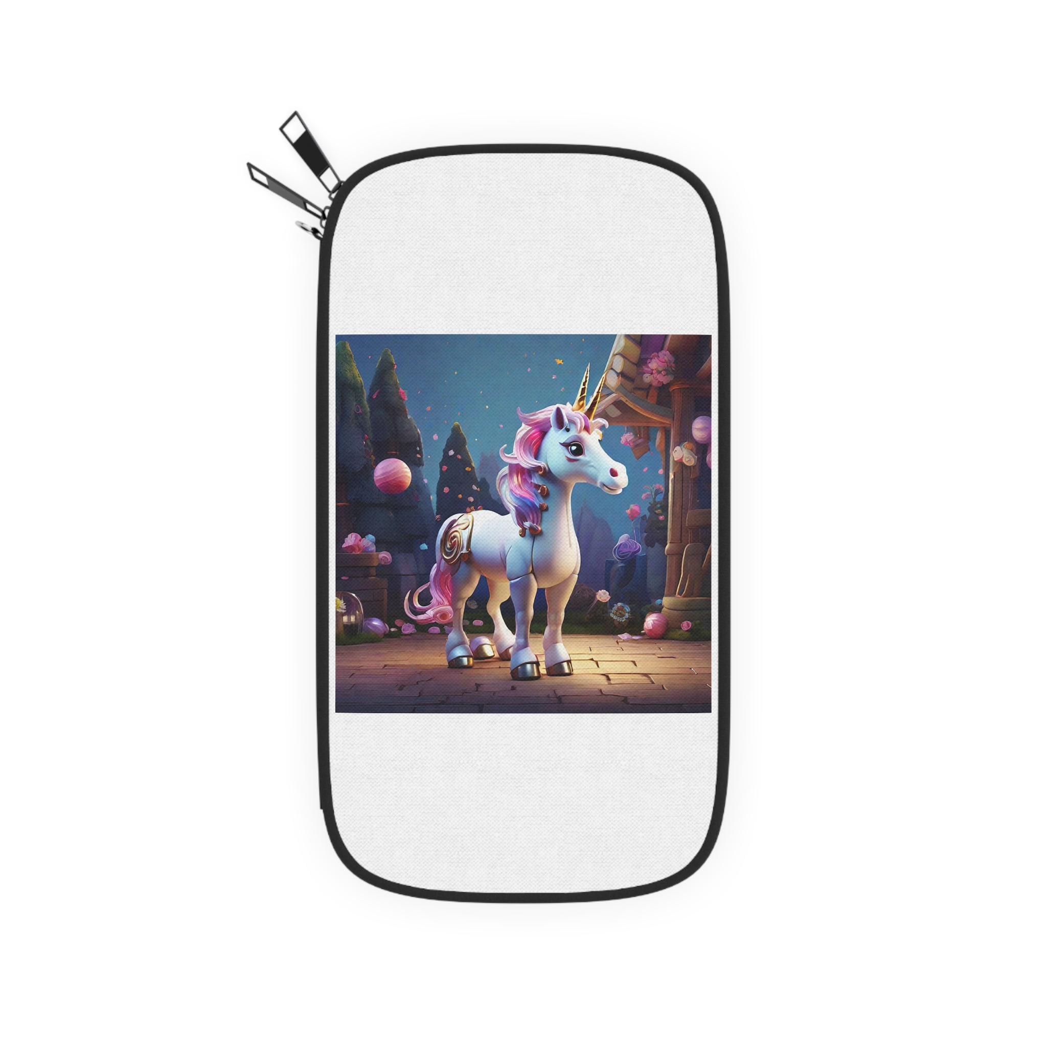 Animated Unicorn Children Generated By Ai (5) Passport Wallet - Image 2