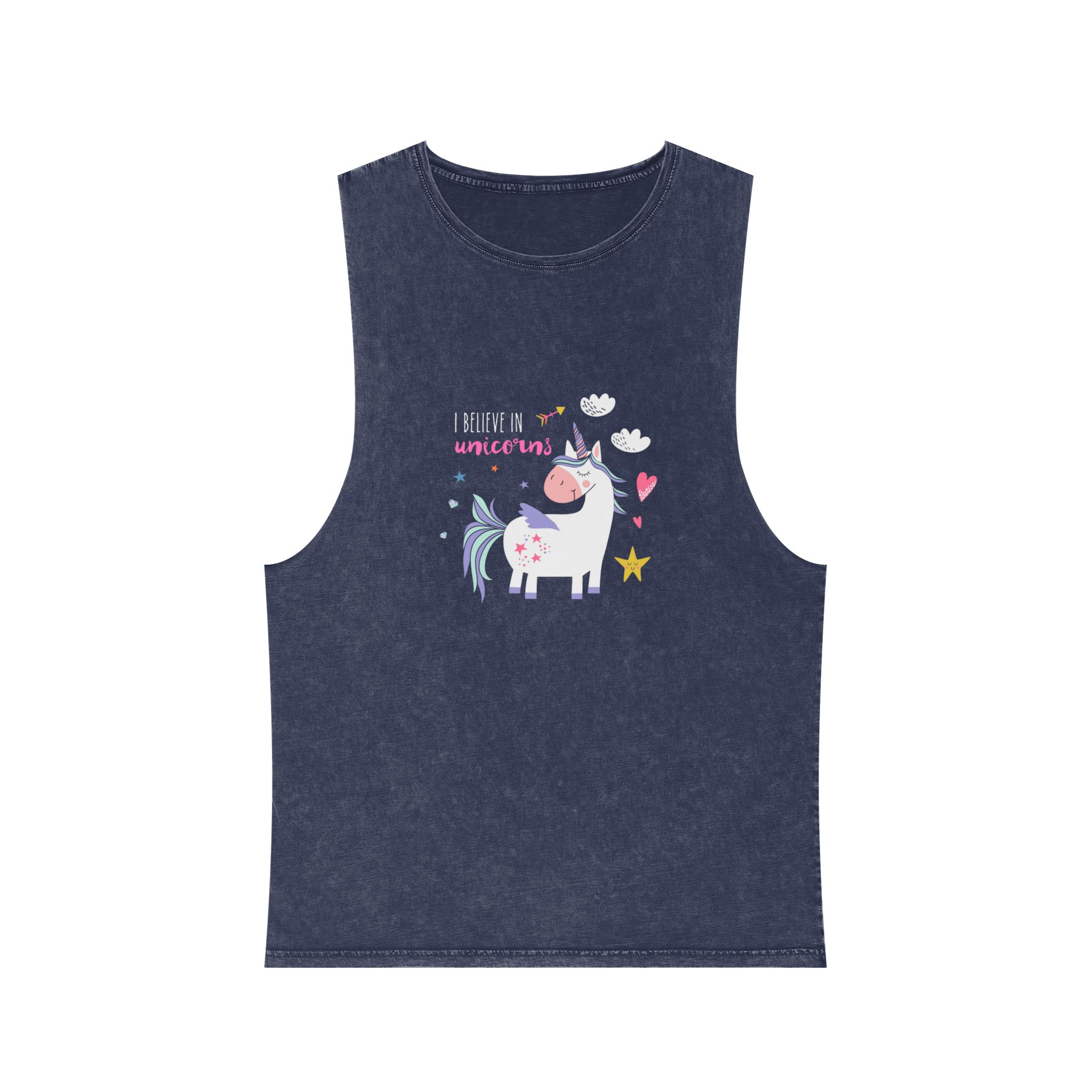 I Belive In Unicorns 1 162429 Unisex Stonewash Tank Top - Image 13