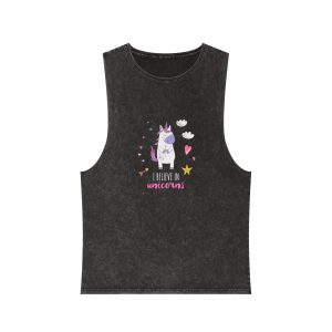 I Belive In Unicorns 1624293 Unisex Stonewash Tank Top