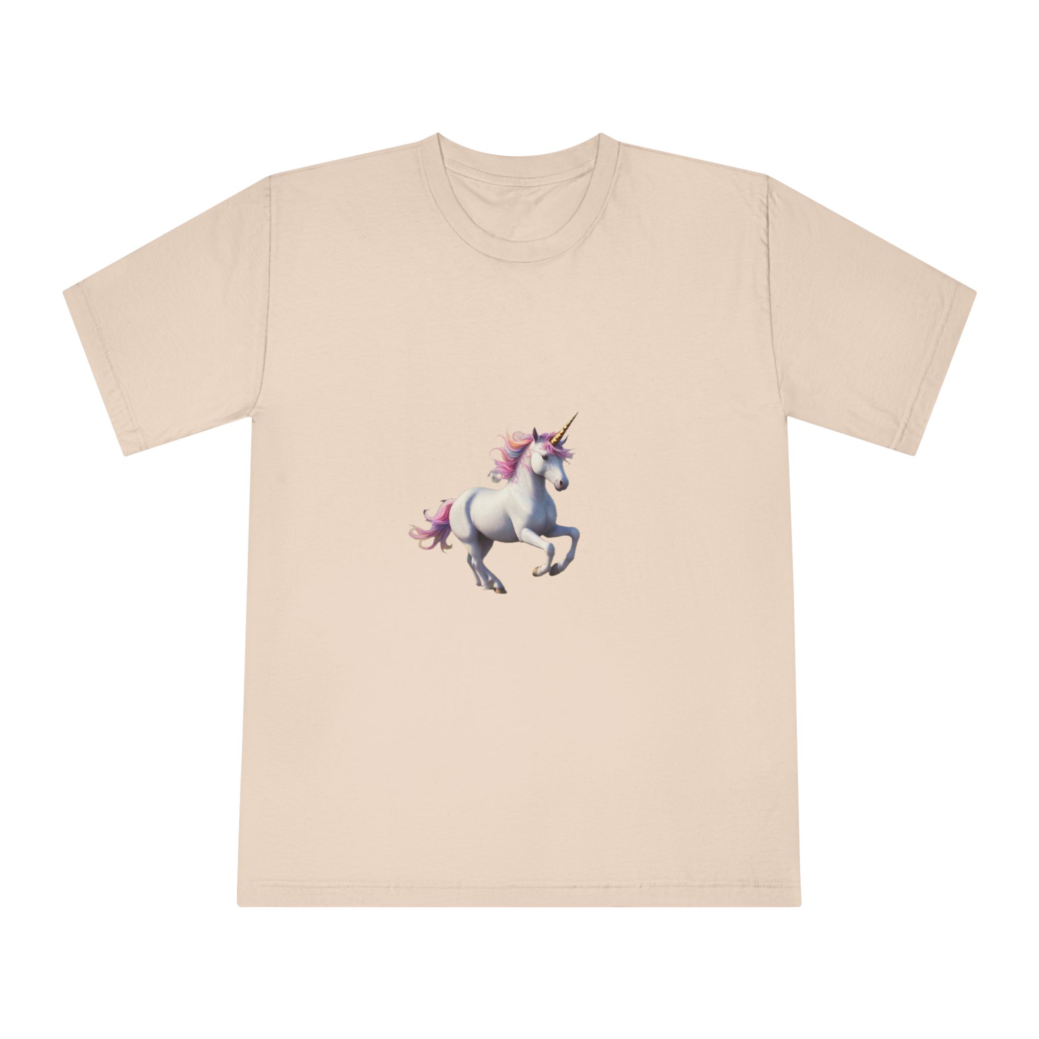 Beautiful Unicorn Running Magical Meadow Unicorn Background Images Whimsical Unicorn (85) Unisex Classic Crewneck T Shirt - Image 9