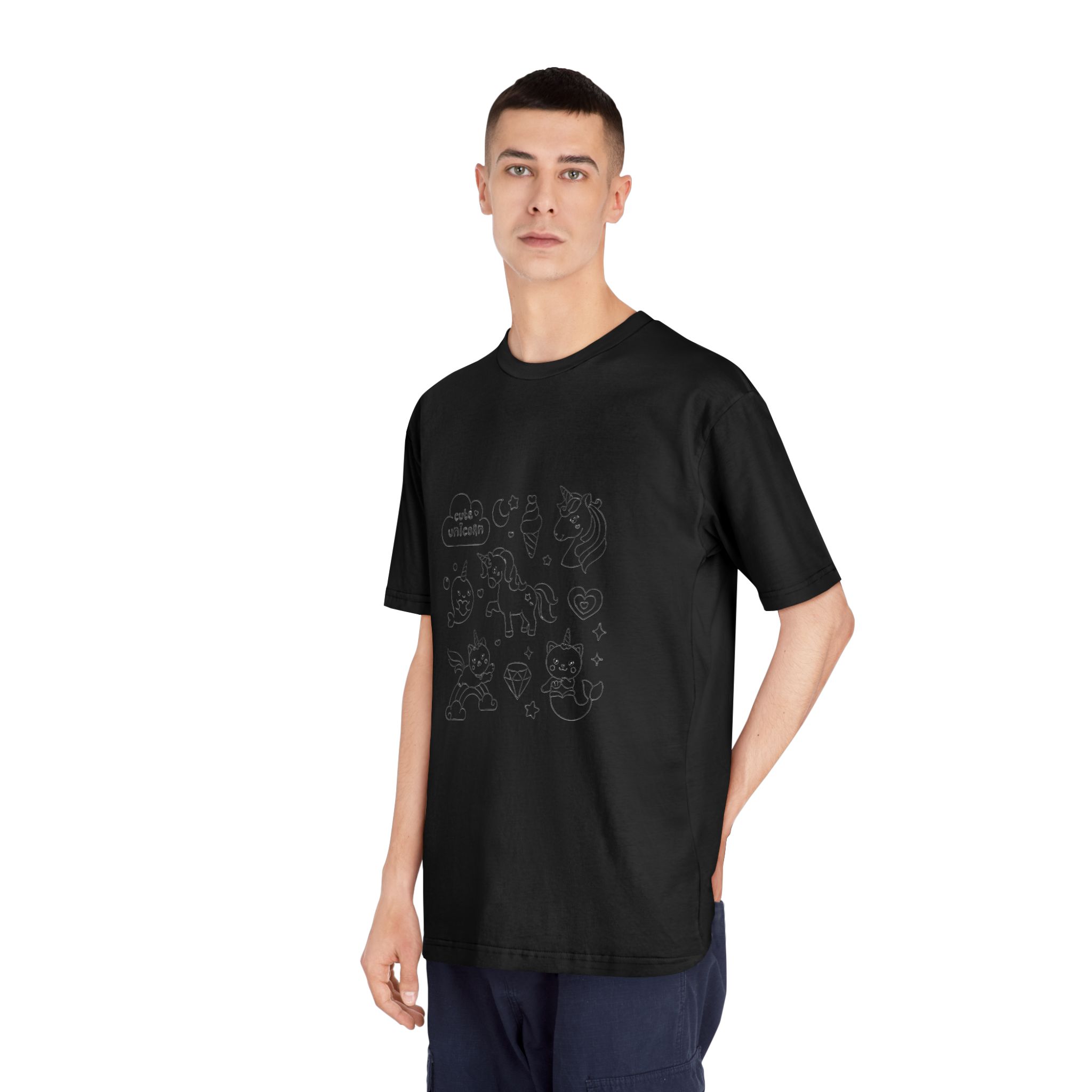 Unicorn V694 Unisex Classic Crewneck T Shirt - Image 8