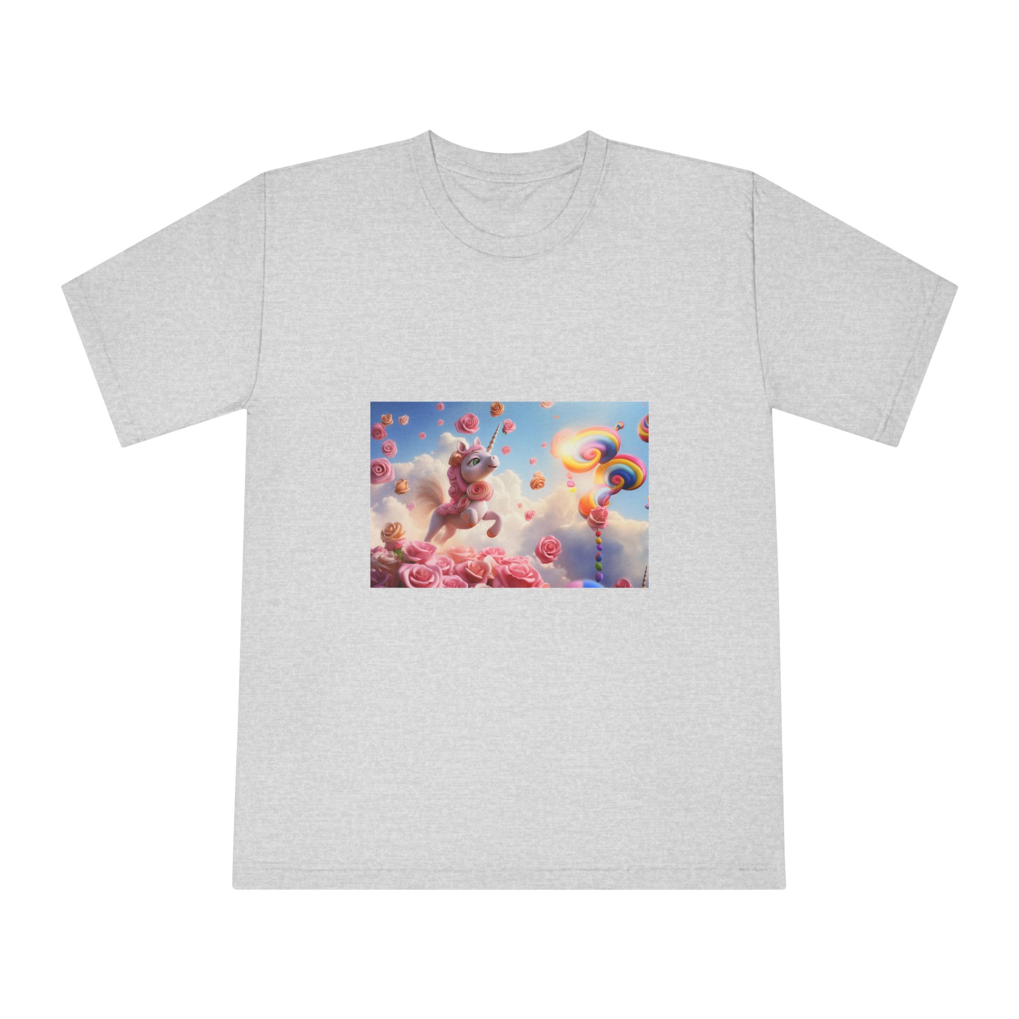 There Is Unicorn That Is Flying Through Air With Roses Generative Ai Unisex Classic Crewneck T Shirt - Image 13