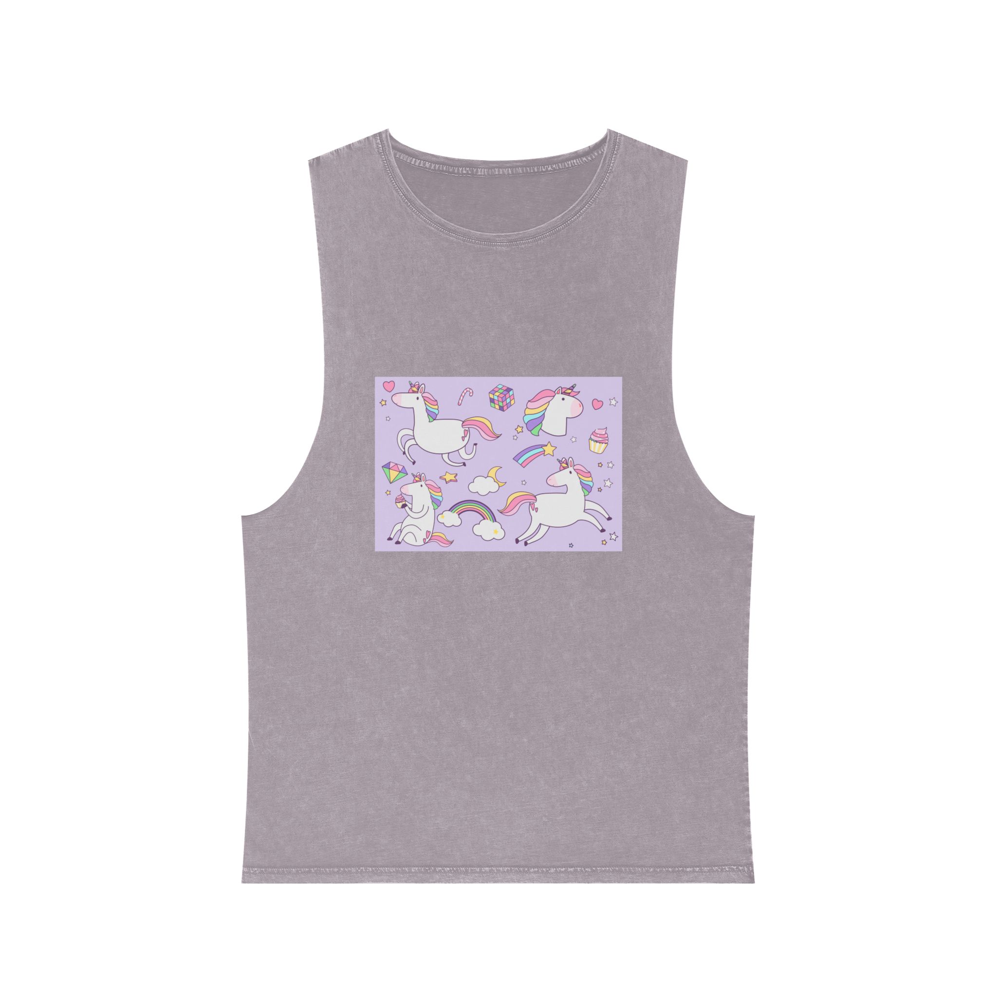 Unicorn V145 Unisex Stonewash Tank Top - Image 17