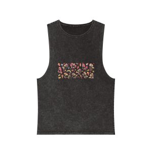 Cute Pony Unisex Stonewash Tank Top
