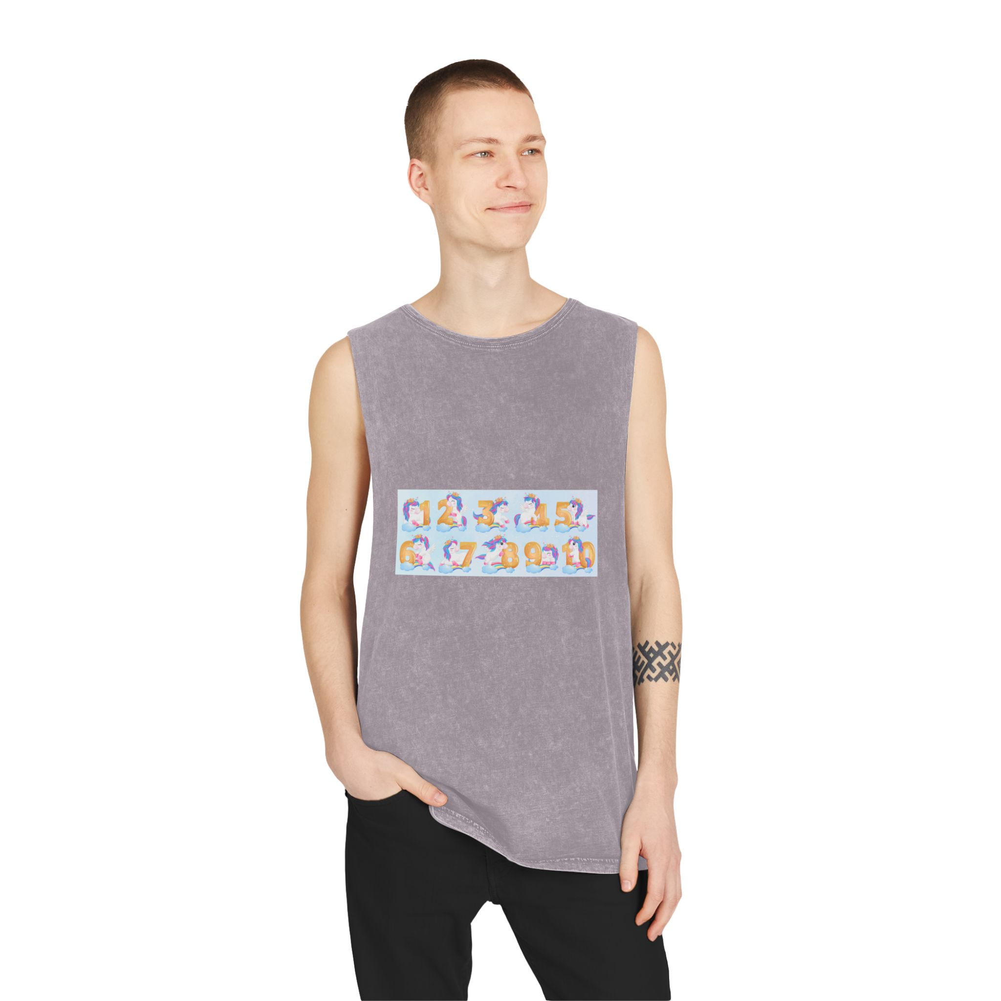Unicorn V496 Unisex Stonewash Tank Top - Image 19