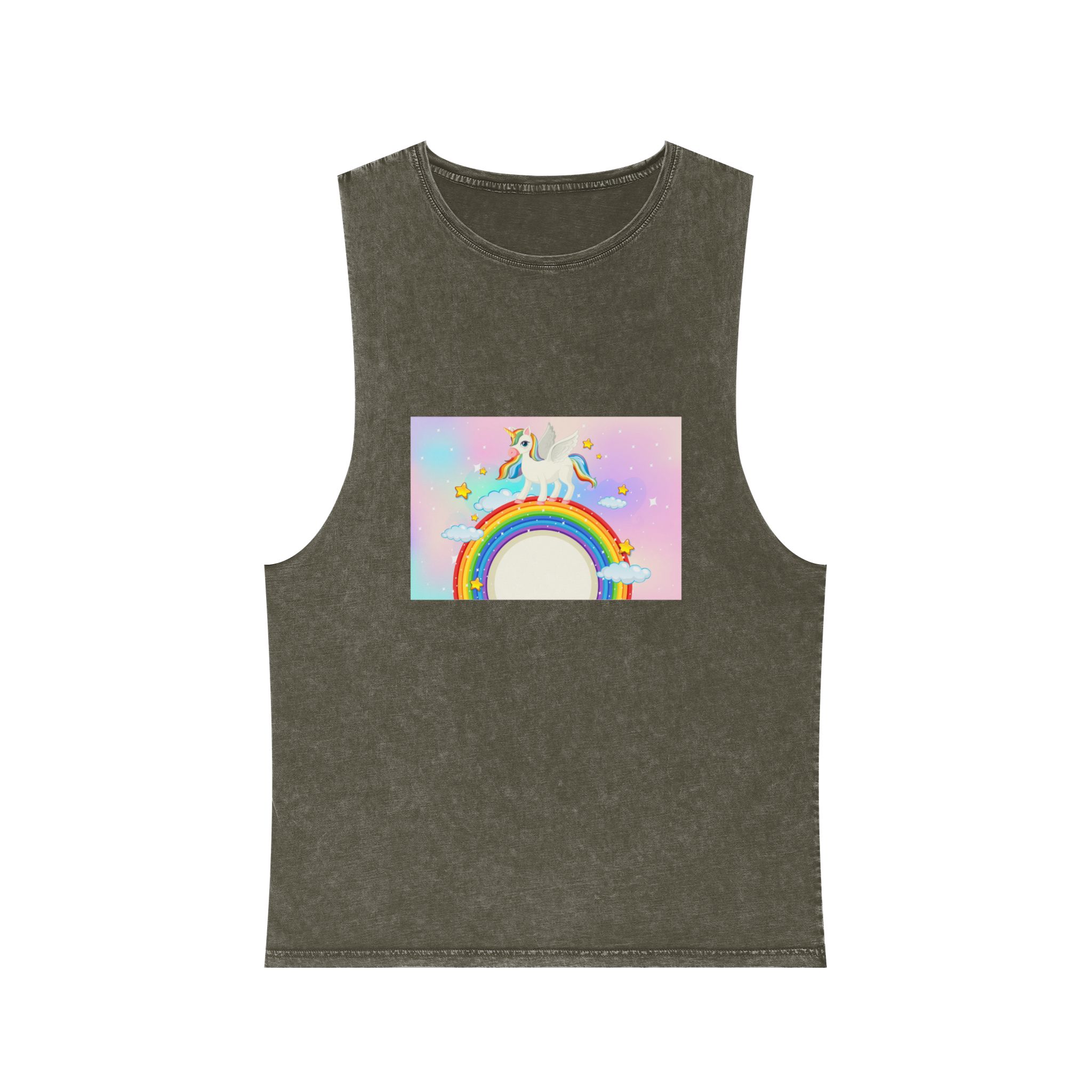 Unicorn V4 Unisex Stonewash Tank Top - Image 5