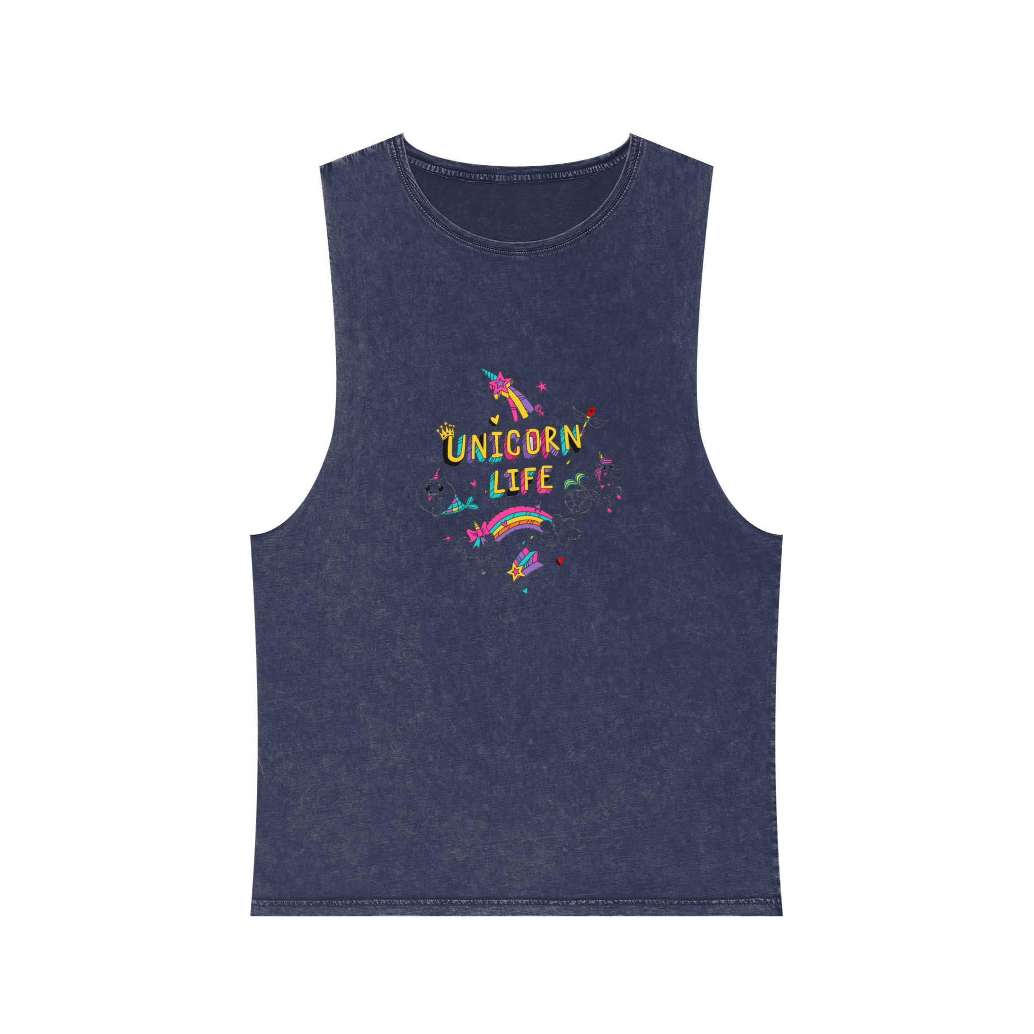 Unicorn V370 Unisex Stonewash Tank Top - Image 13