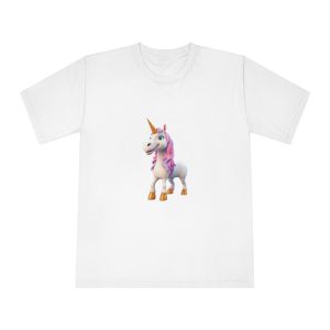 Colorful Cartoon Animated 3d Unicorn Children (15) Unisex Classic Crewneck T Shirt