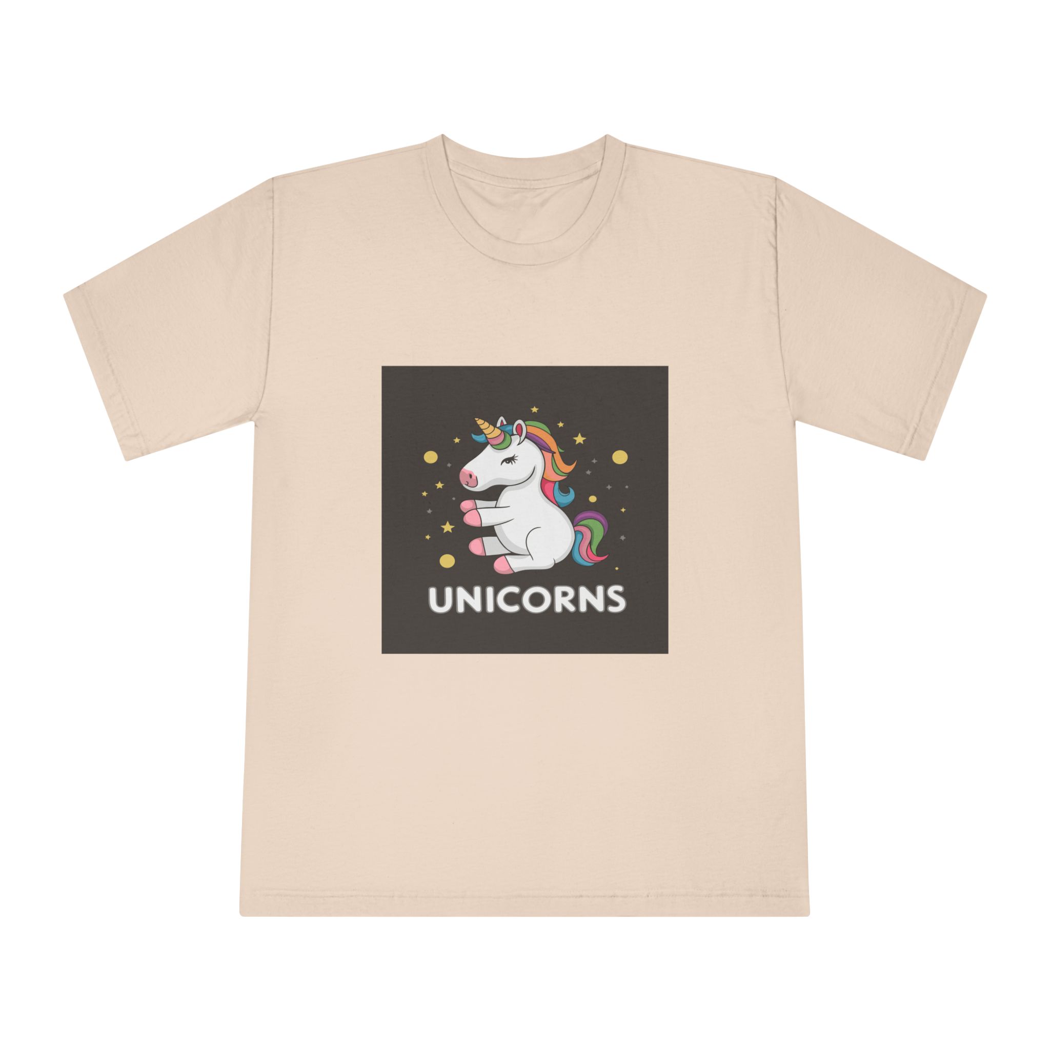 Cute Unicorn Illustration T Shirt Design Unicorn Vector Unicorn Princess Cartoon Vector Unisex Classic Crewneck T Shirt - Image 9