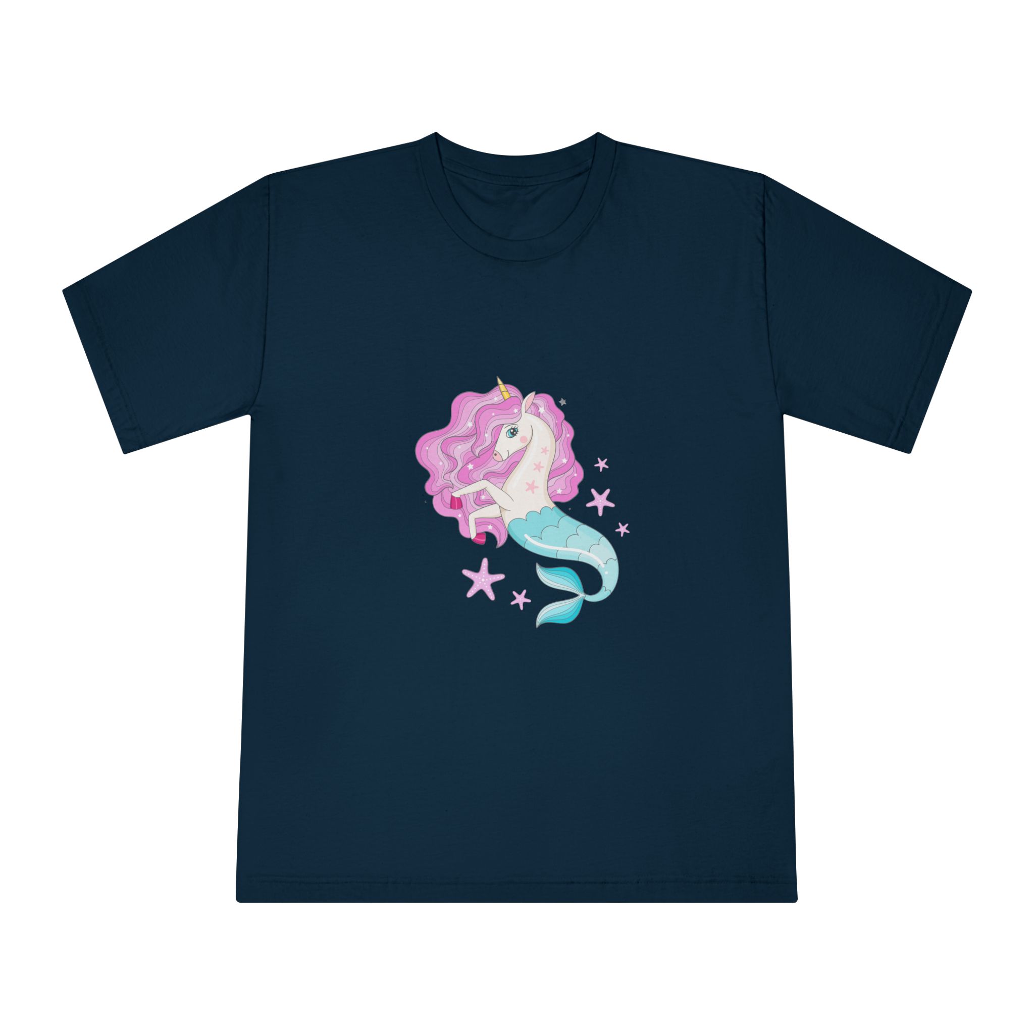 Beautiful Seahorse Unicorn With Pink Mane Unisex Classic Crewneck T Shirt - Image 17