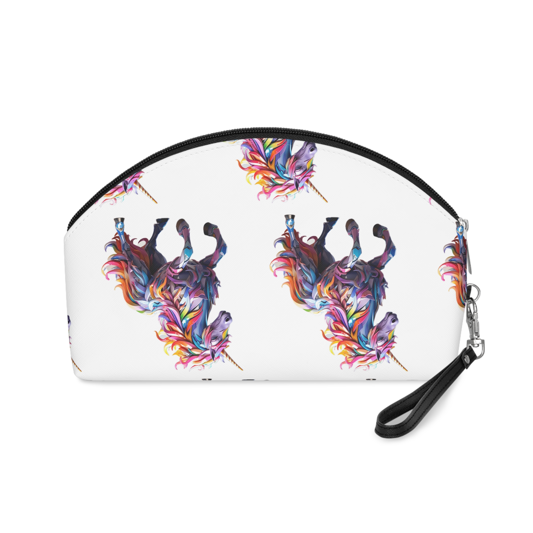 Colorful 3d Mythical Unicorn (4) Makeup Bag - Image 2