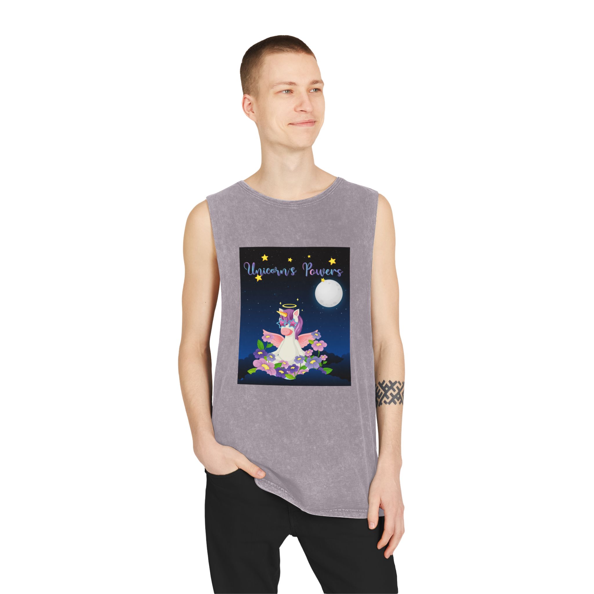 Unicorn V468 Unisex Stonewash Tank Top - Image 19
