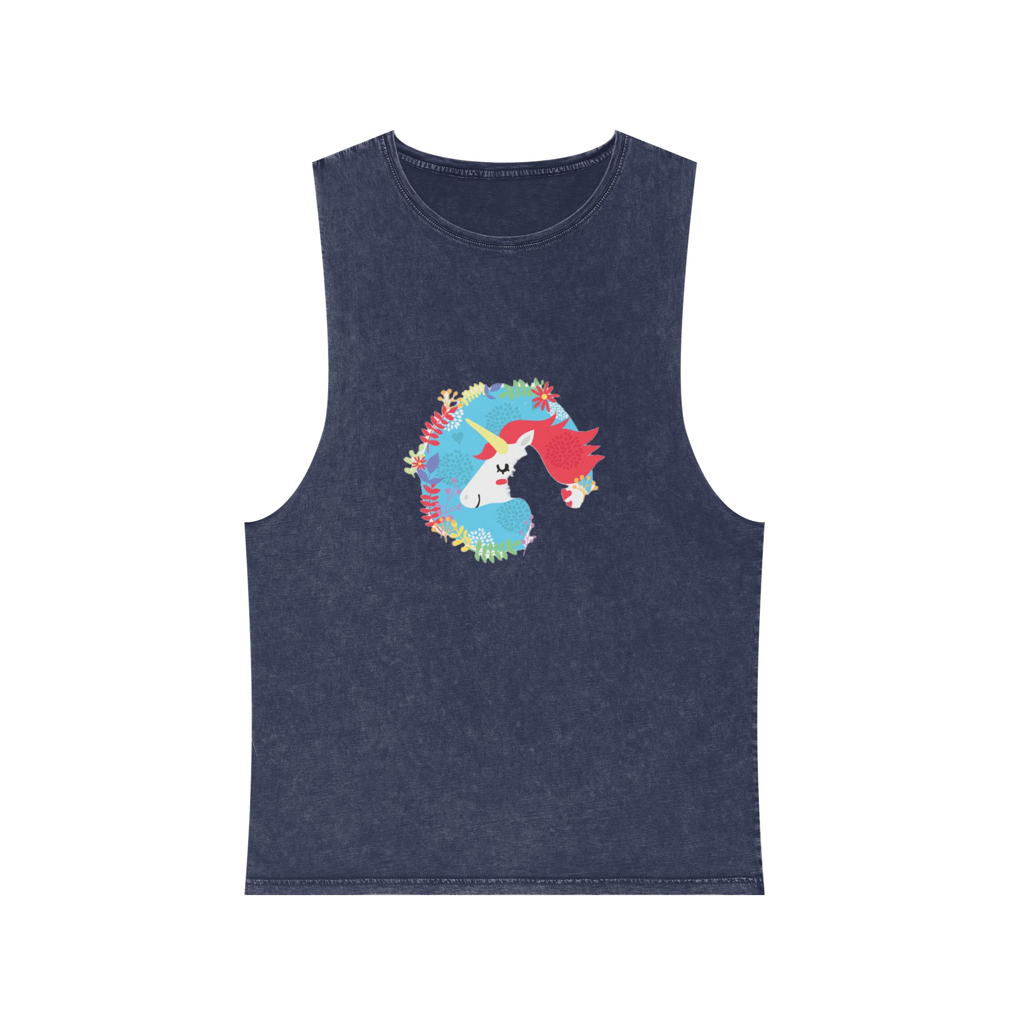 Unicorn V62 Unisex Stonewash Tank Top - Image 13