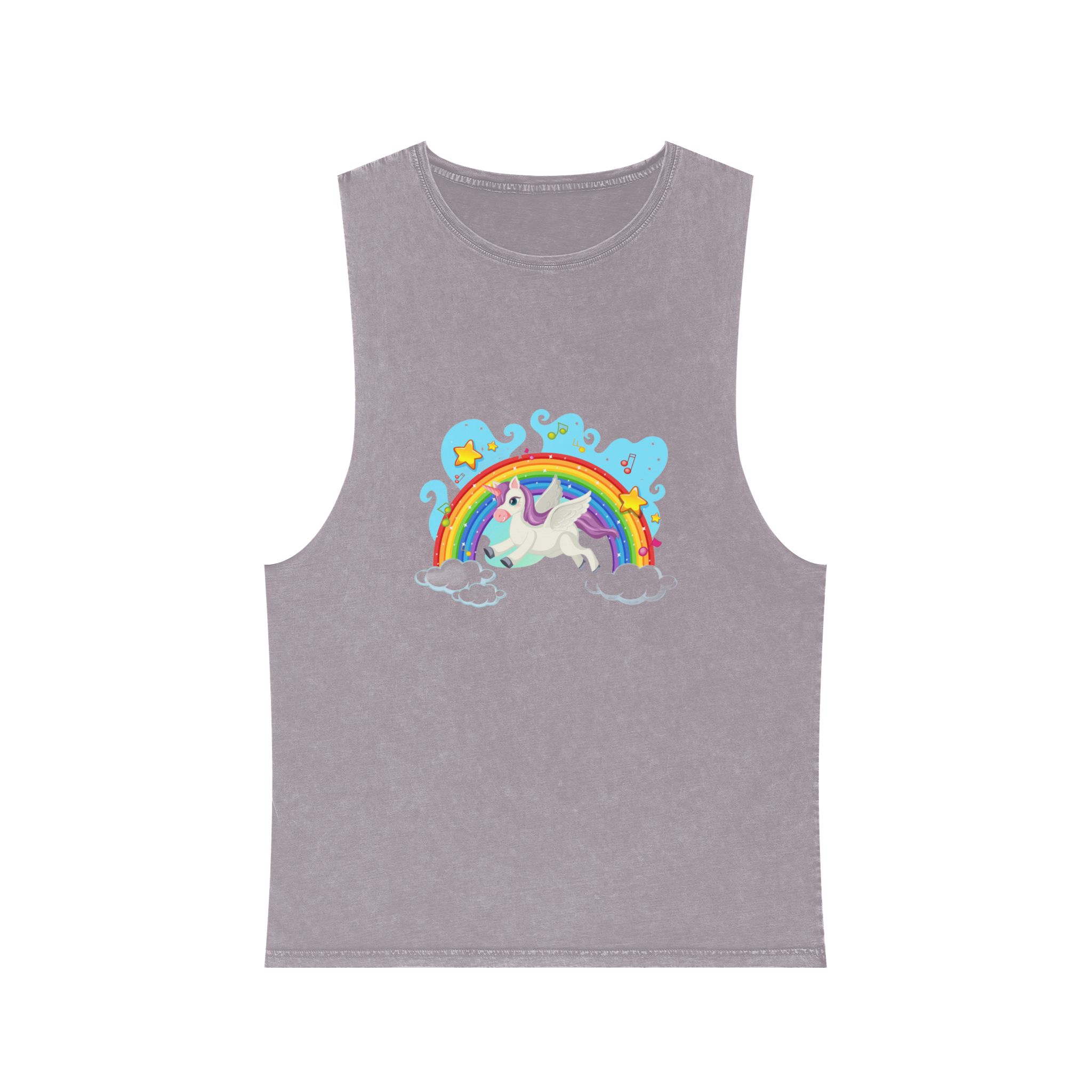 Unicorn V2 Unisex Stonewash Tank Top - Image 17