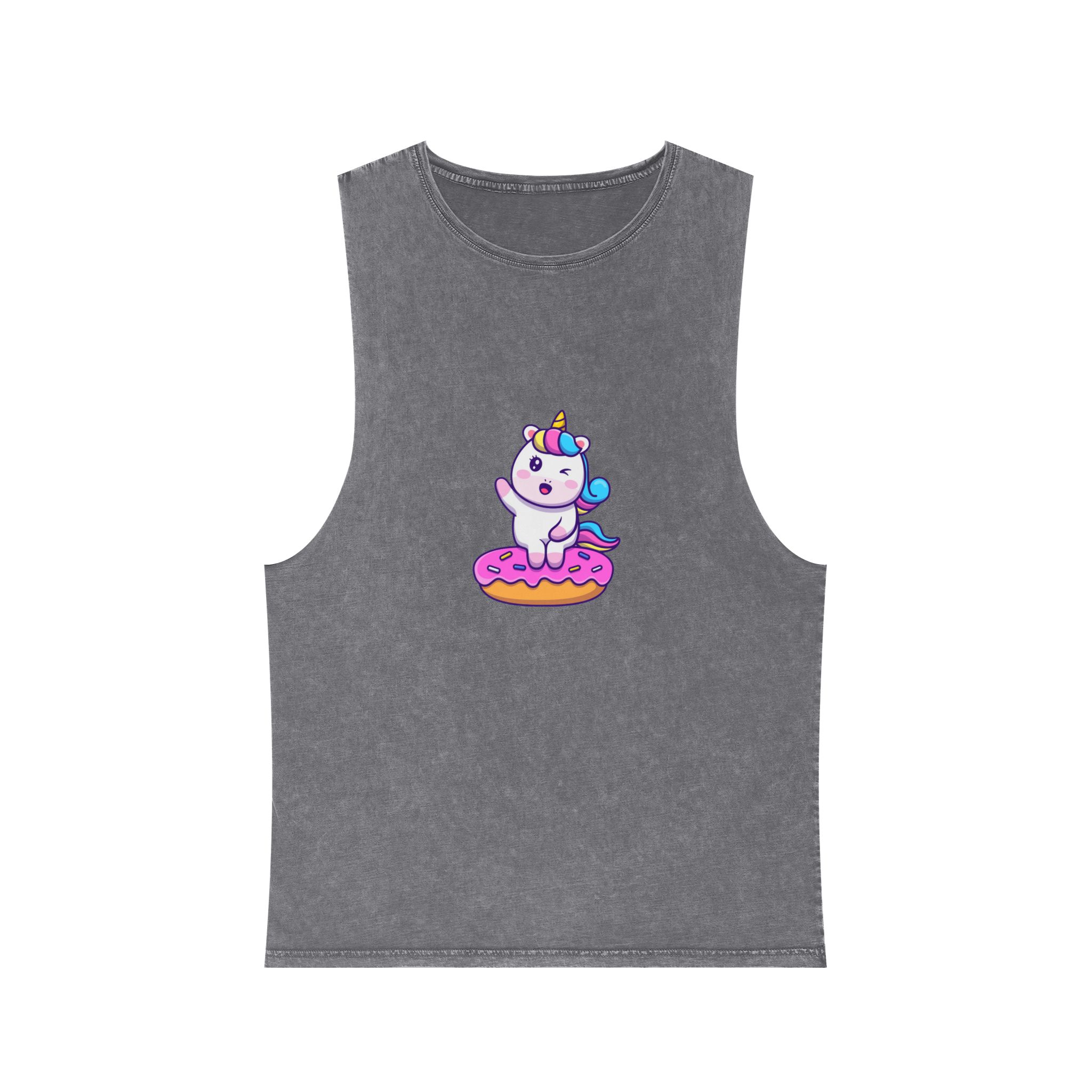 Unicorn V504 Copia Unisex Stonewash Tank Top - Image 9