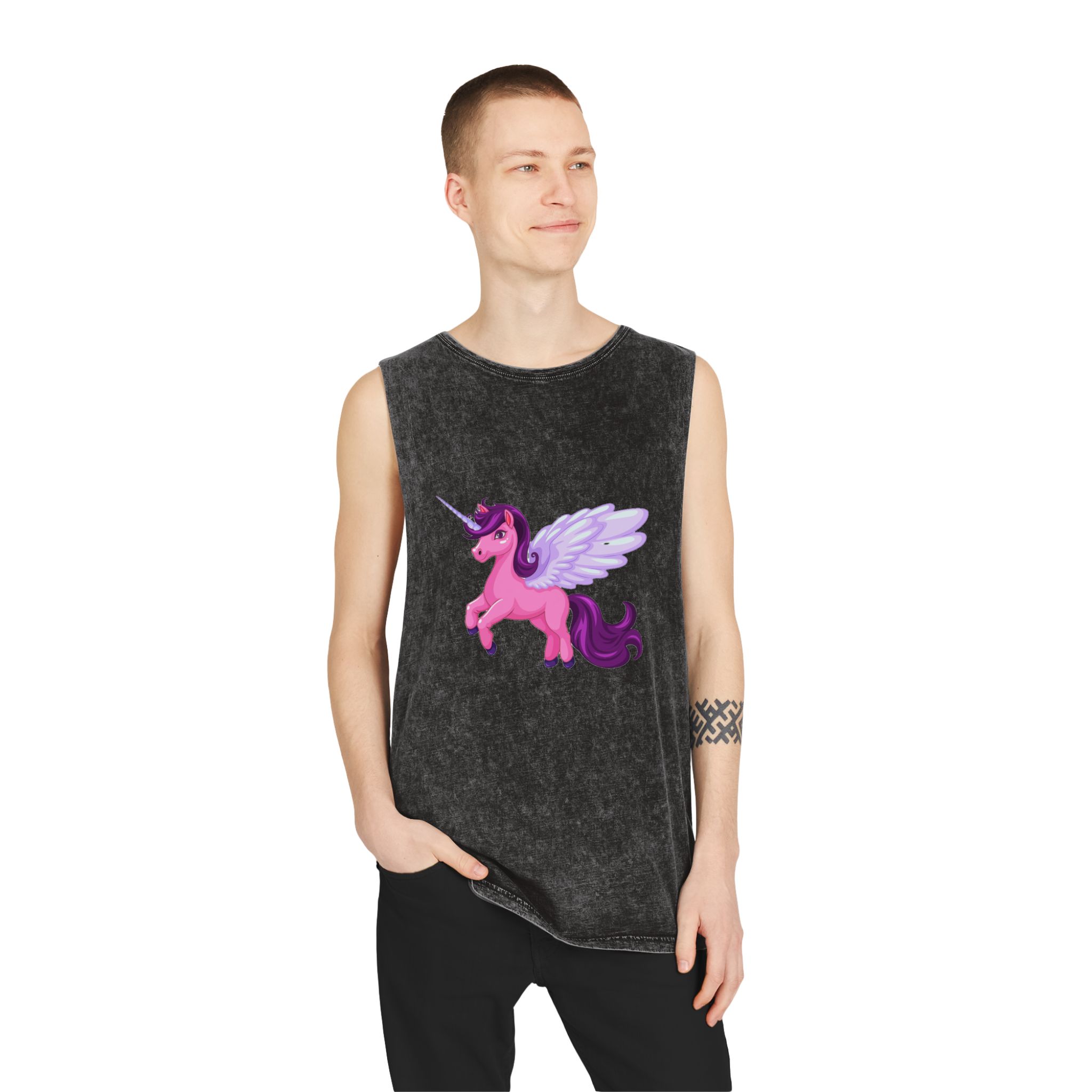 Foqc Ssf7 230801 Unisex Stonewash Tank Top - Image 3