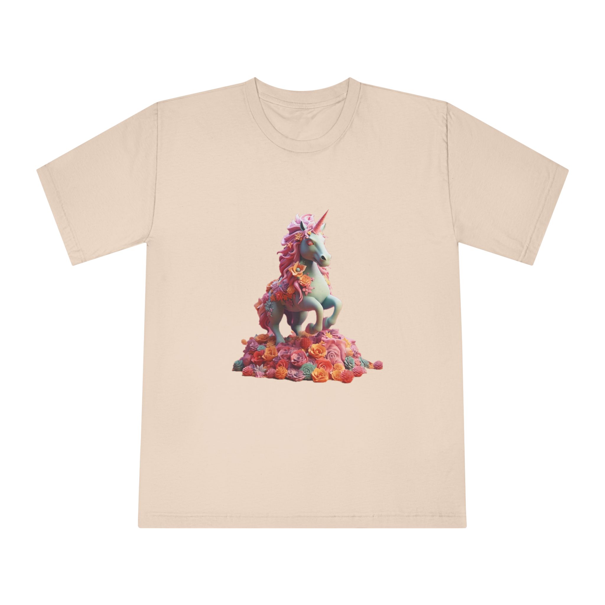 Colorful 3d Mythical Unicorn (3) Copy Unisex Classic Crewneck T Shirt - Image 9