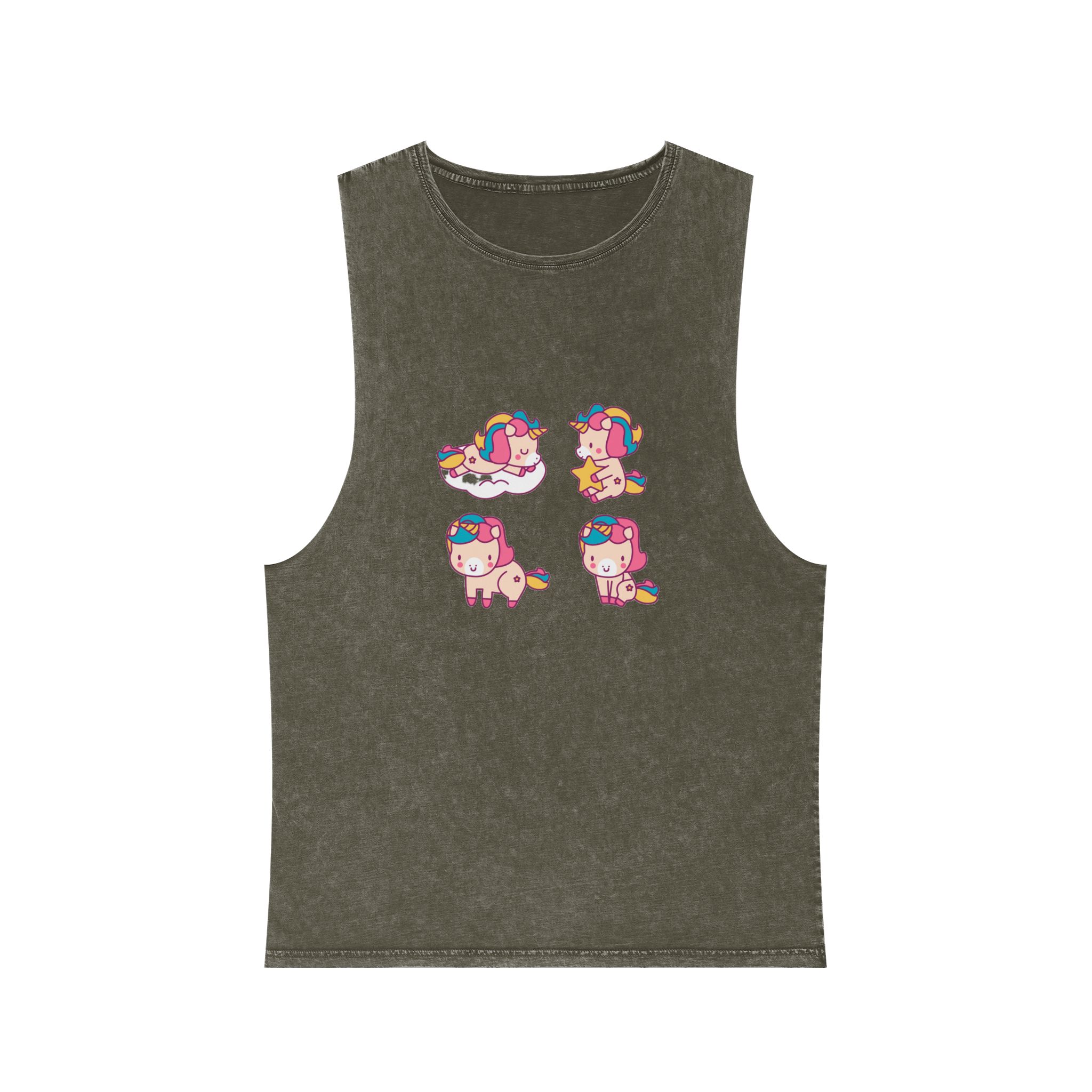 Unicorn V317 Unisex Stonewash Tank Top - Image 5
