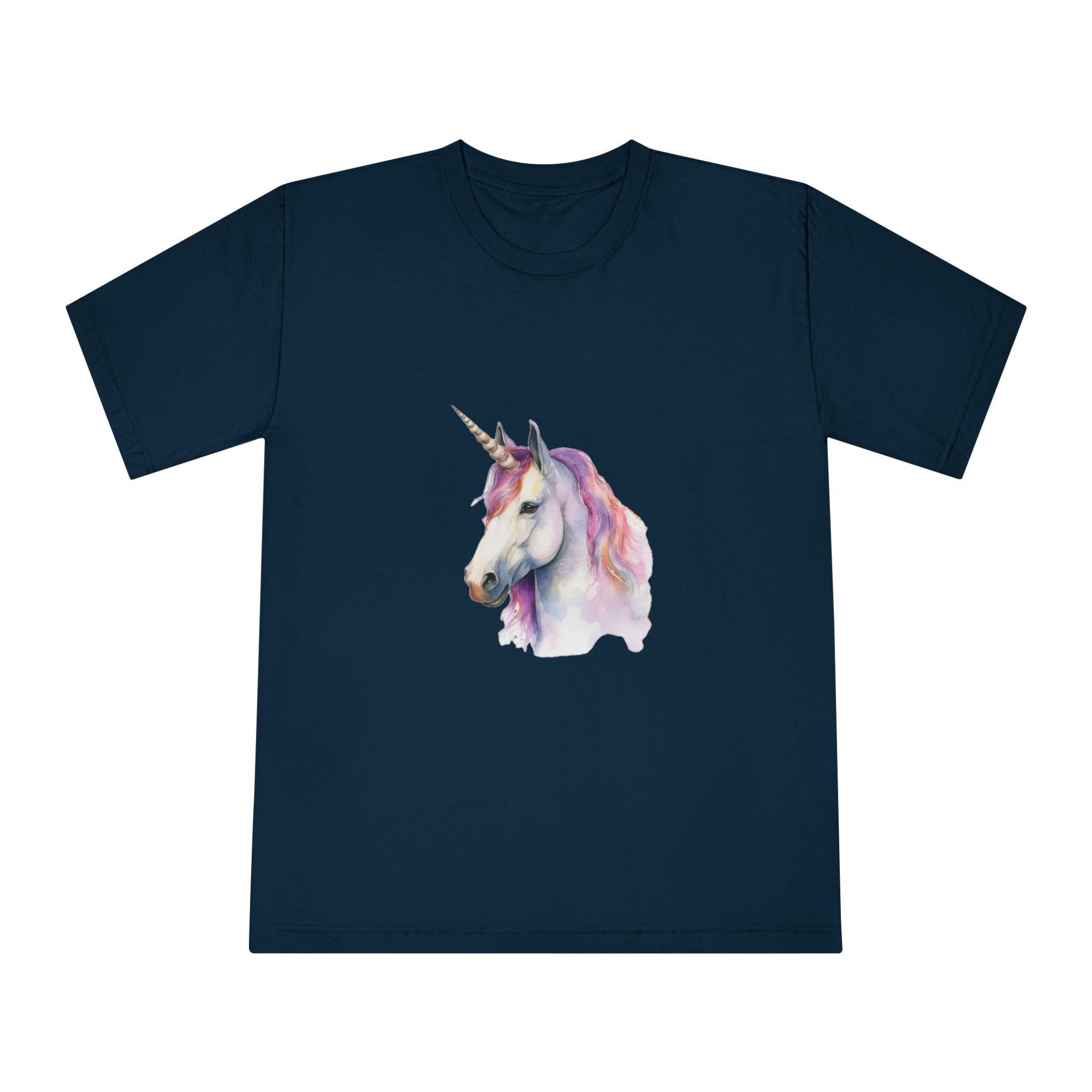 Unicorn With Purple Mane Pink Tail Unisex Classic Crewneck T Shirt - Image 17