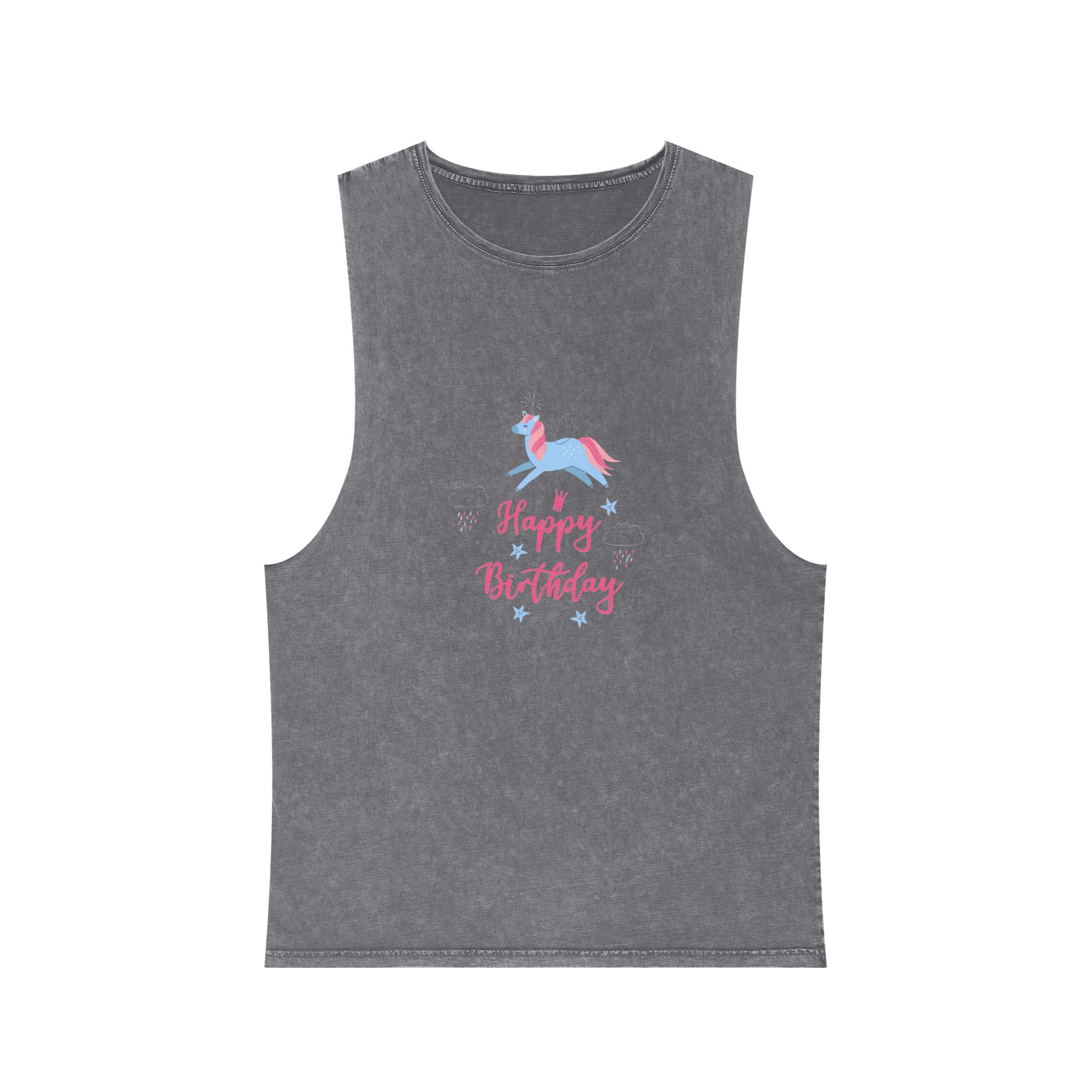 Unicorn V375 Unisex Stonewash Tank Top - Image 9